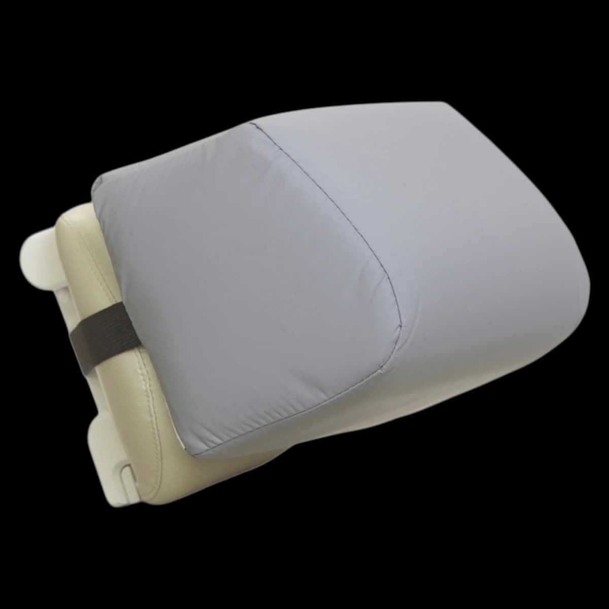 Crescent Osteo Geriatric Headrest Pillow, Gray, 9" x 6" x 6" - Crescent Osteo Geriatric Headrest Pillow, Gray - Image 1