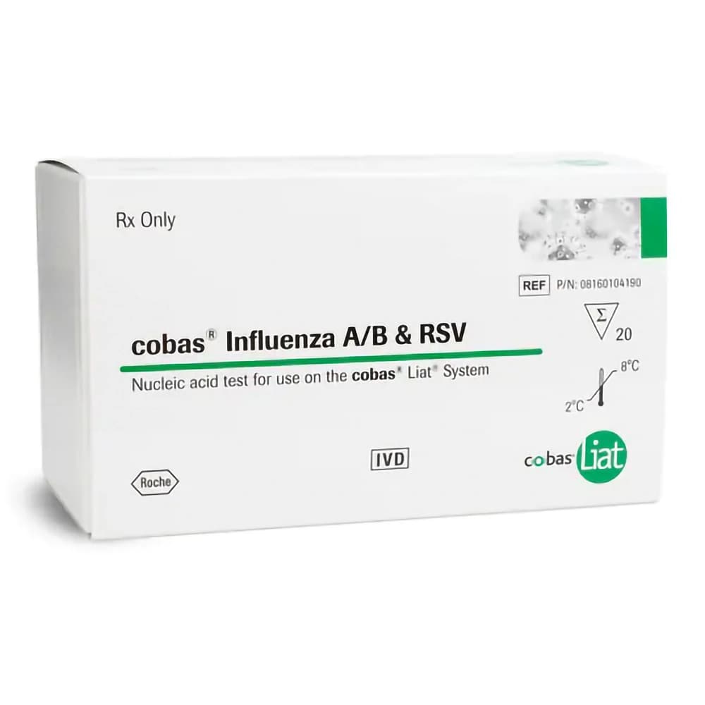 Roche Liat Influenza A/B and RSV Test Kit, CLIA Waived, 20 Tests/Box - Liat Flu A/B and RSV Test - Image 1