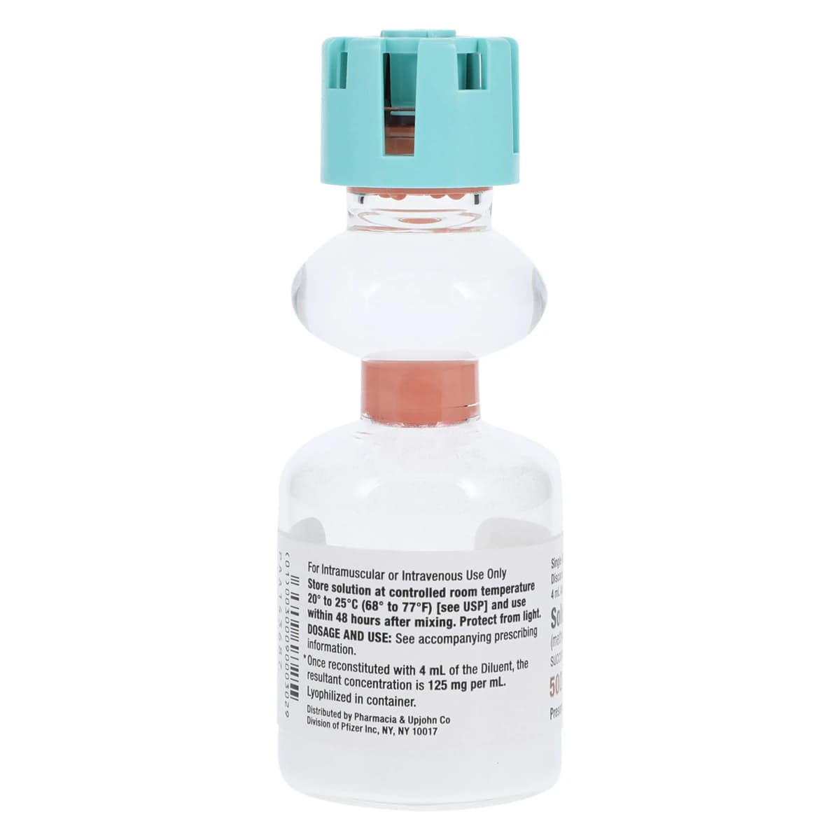 Solu-Medrol Injection 500mg, Preservative-Free, Single-Dose Vial, Act-O-Vial 4mL thumbnail 4