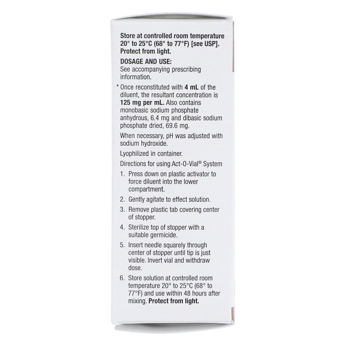 Solu-Medrol Injection 500mg, Preservative-Free, Single-Dose Vial, Act-O-Vial 4mL thumbnail 6