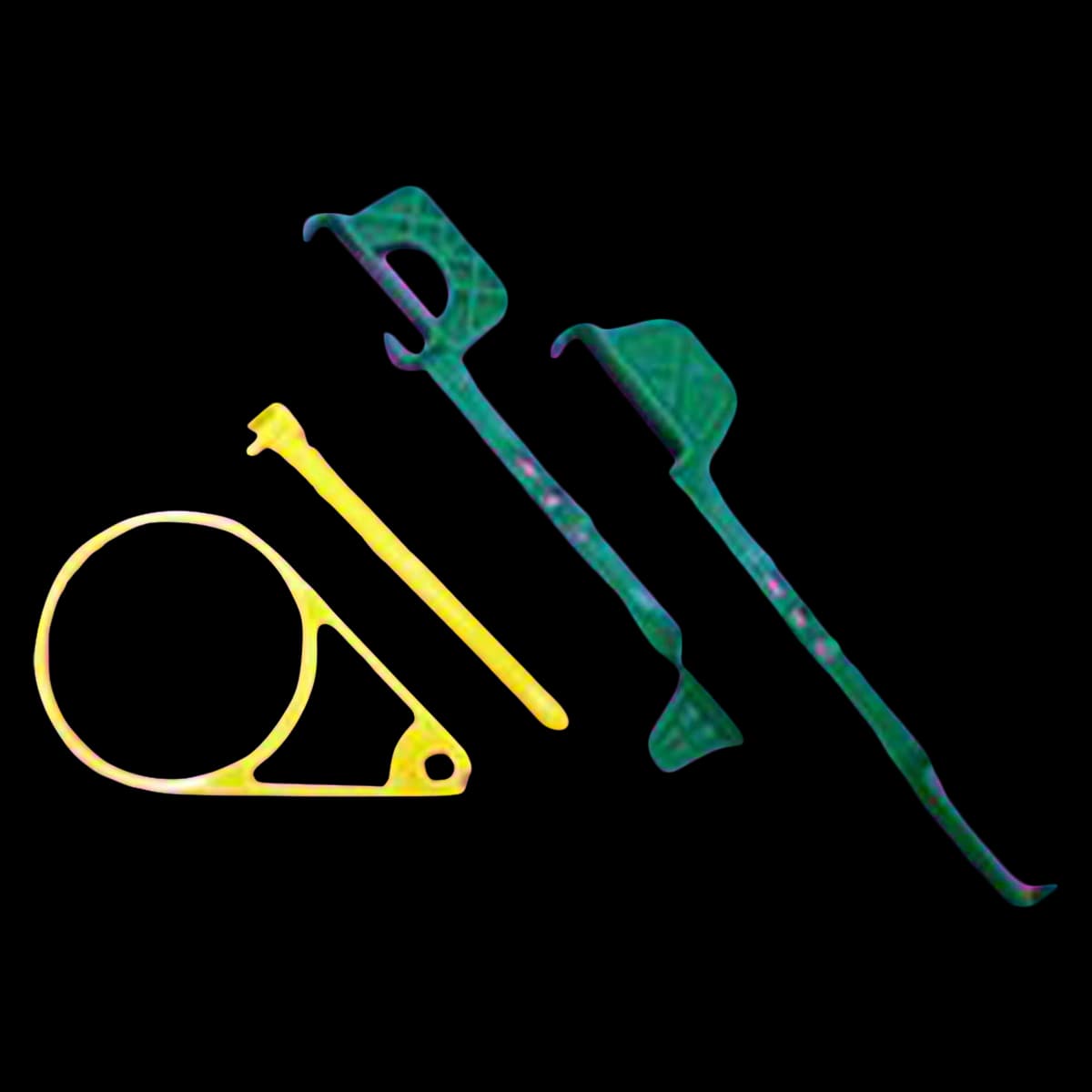 ClikRay Positioning System for Dexis System, Assorted Green/Yellow, Single (D+DPV+G) - ClikRay for Dexis System - Image 1