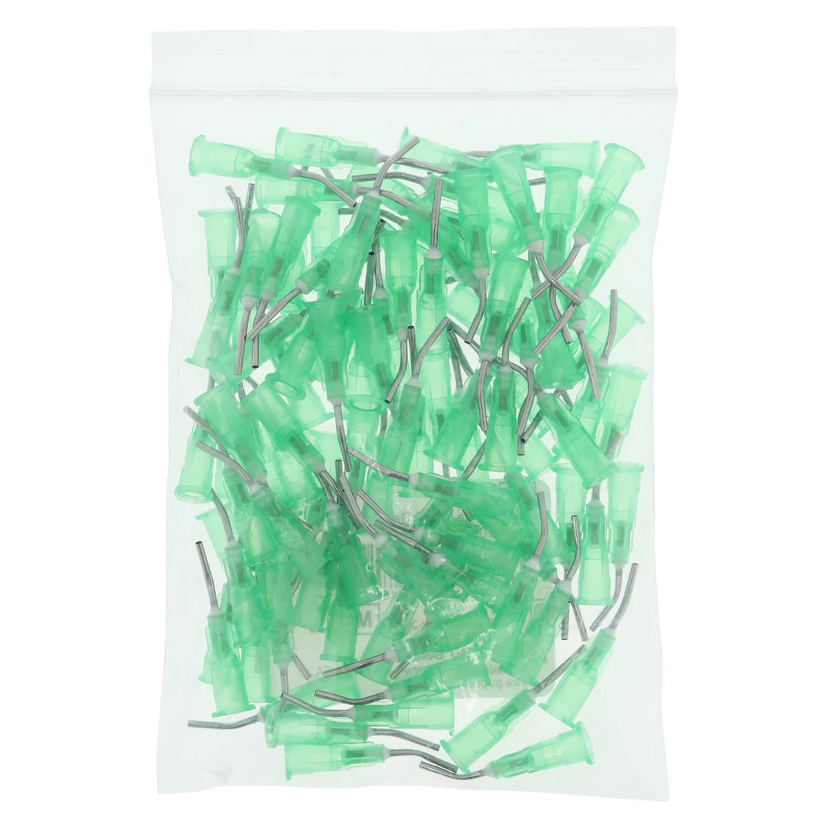 Pulpdent Pre-Bent Applicator Tips, 18 Gauge, 1/2 in, Green, 100/Pk thumbnail 2