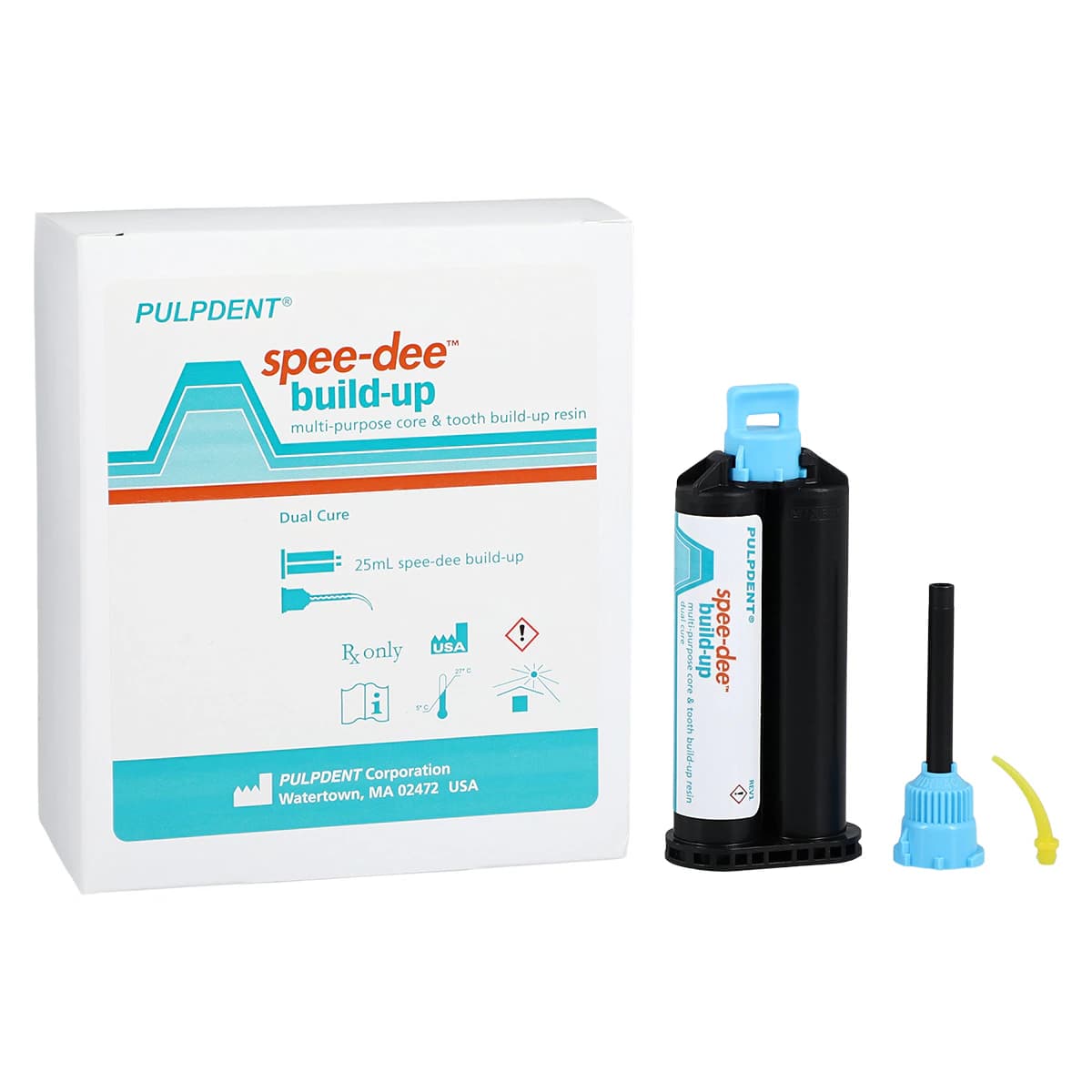 Spee-Dee Core Build-Up Material, Dual-Cure, Automix Cartridge Kit, 25 ml, 20 Mixing Tips, SBU thumbnail 2