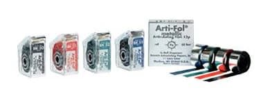 Arti-Fol Metallic One-Sided Articulating Film, 12 Microns, 22 mm x 20 m, Black, 1 Roll/Pk, BK30 - Arti-Fol Metallic One-Sided Articulating Film, 12 microns, 22 mm x 20 m, Black, 1 Roll/Pk, BK30 - Image 1