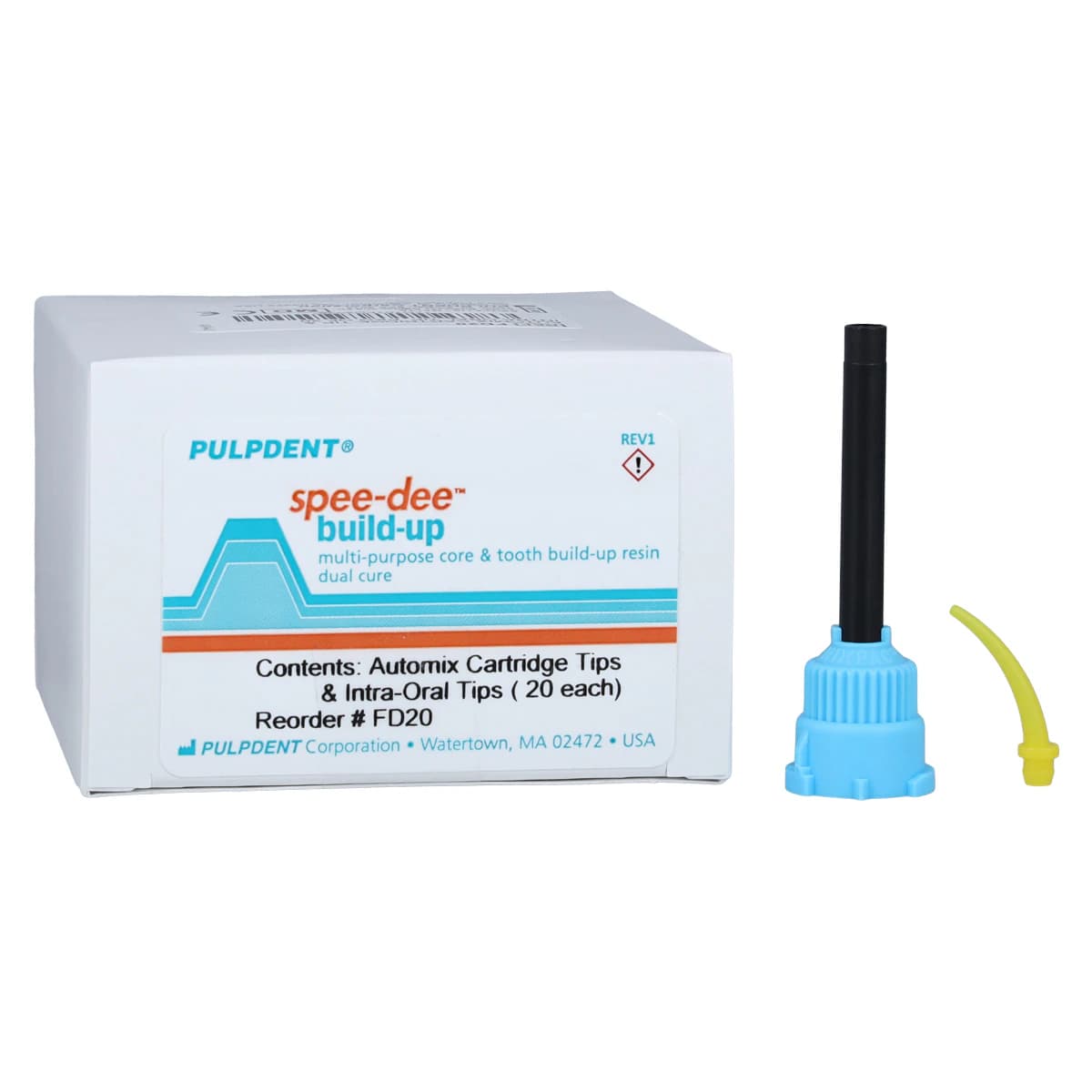 Pulpdent Spee-Dee Build-Up Automix Mixing Tips with Intra-Oral Tips, 20/Pk, FD20 thumbnail 2