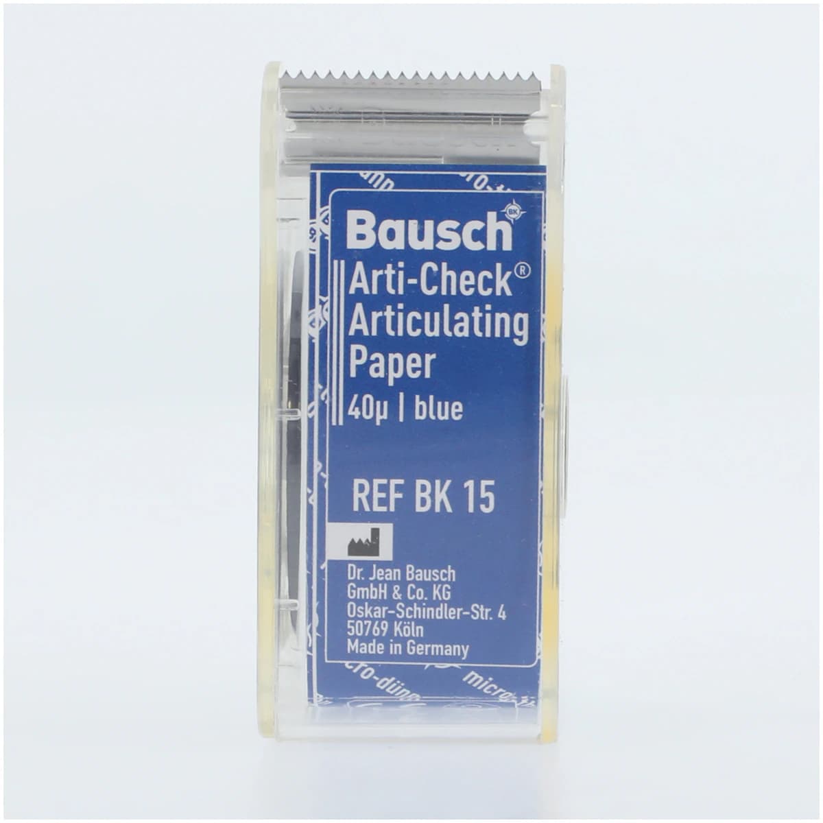 Arti-Check Articulating Paper Roll, with Dispenser, 22 mm x 10 m, 40 microns, Blue, 1/Pk, BK15 thumbnail 6