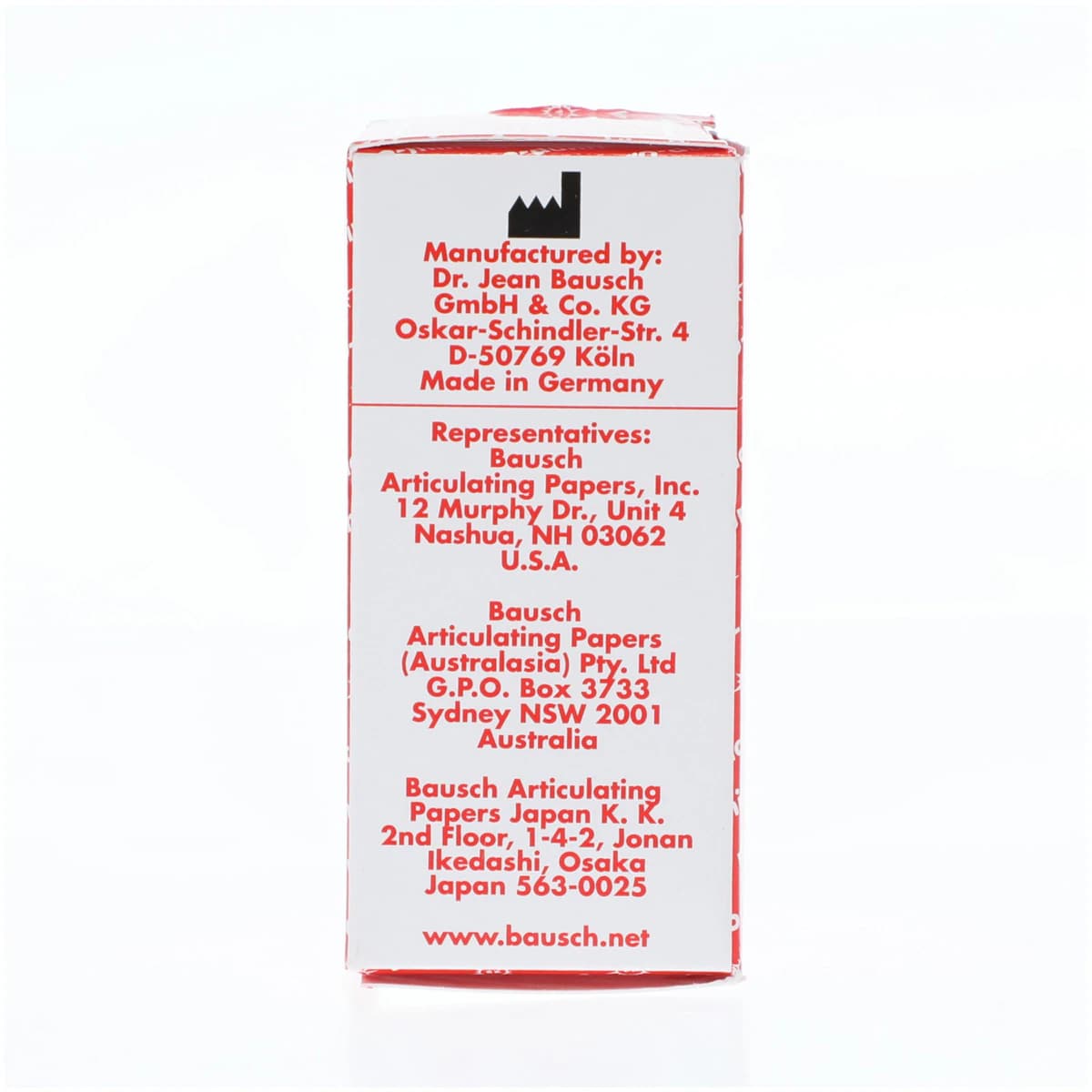 Bausch Arti-Check Articulating Paper Roll, 40 Microns, Red, 22 mm x 10 m, with Dispenser, BK-16 thumbnail 5