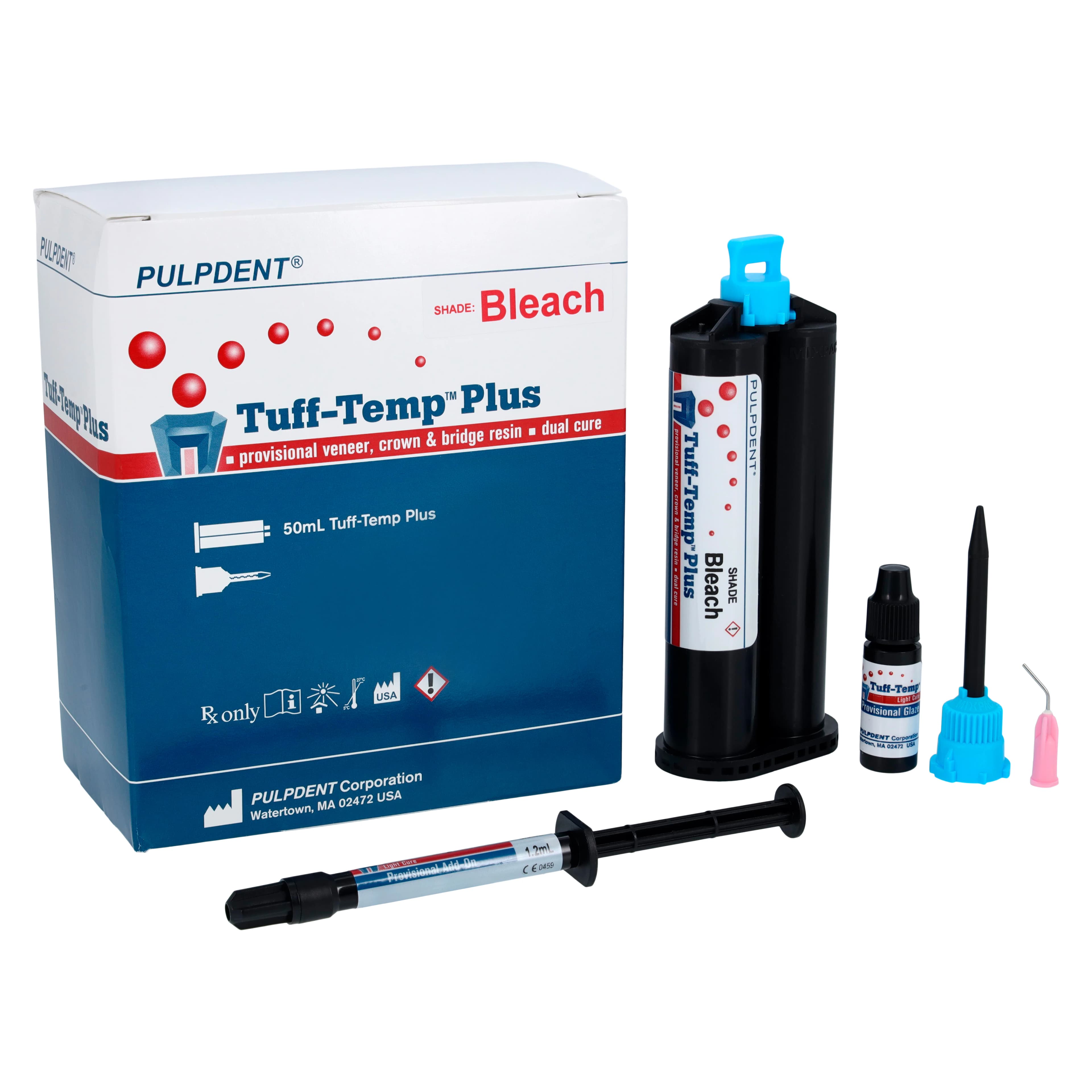 Tuff-Temp Plus Automix Cartridge Kit, Bleach Shade, 50 mL, 1/Pk, TTPB - Tuff-Temp Plus, Automix Cartridge, 50 ml, Bleach, 1/Pk, TTPB - Image 1