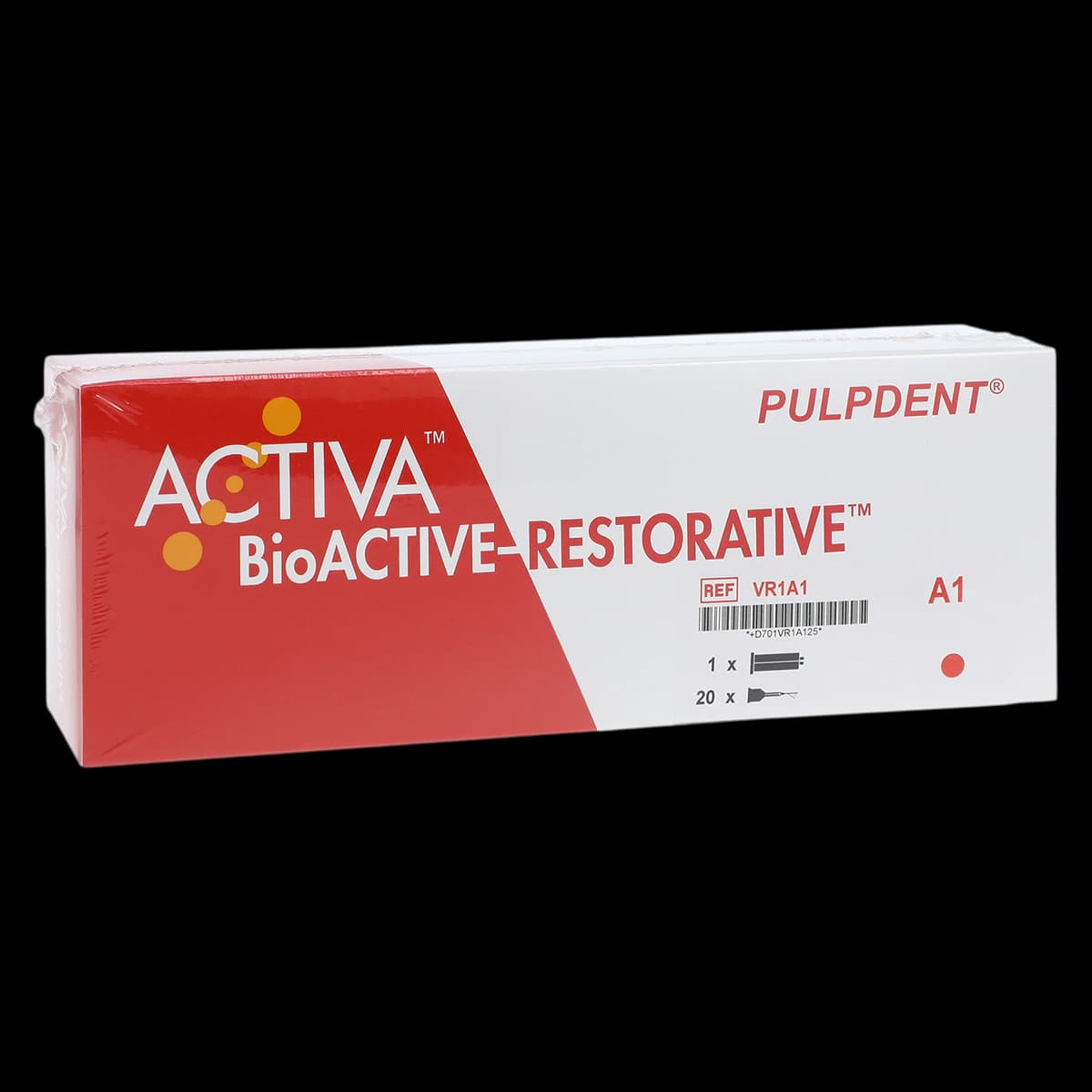 Activa BioACTIVE-Restorative Single Refill, A1, 5 mL (8 g) Syringe + 20 Mix Tips, VR1A1 - Activa Bioactive-Restorative Single Refill 1/Pack - Image 1