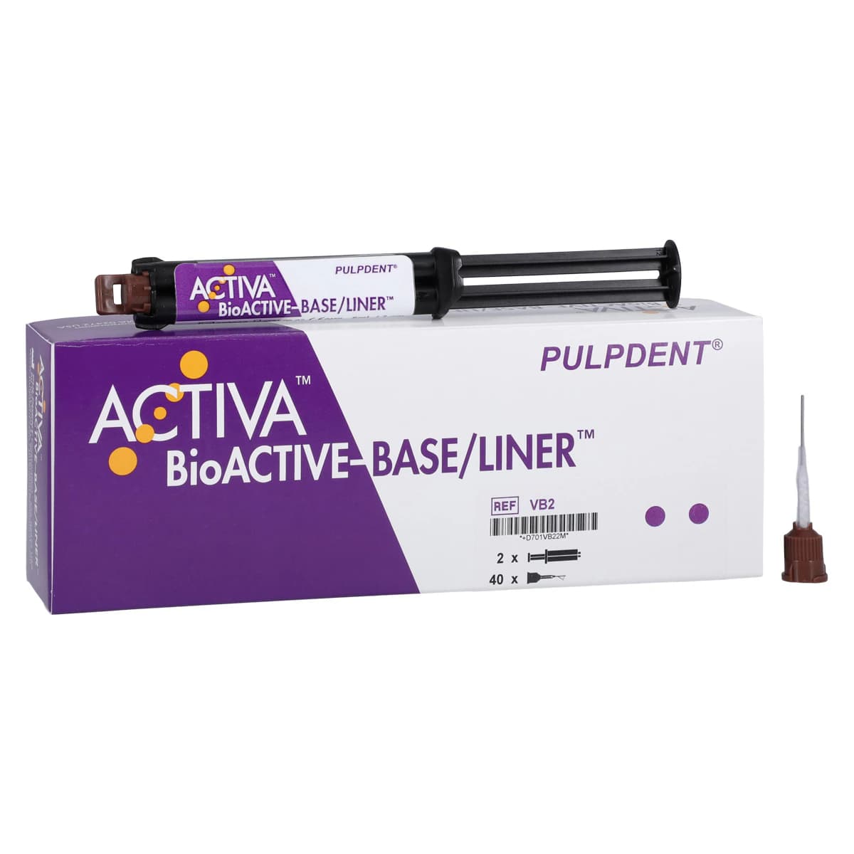 Activa BioACTIVE Base/Liner Value Pack, 2 x 5 ml/7 g Syringes + 40 Automix Tips, VB2 thumbnail 2