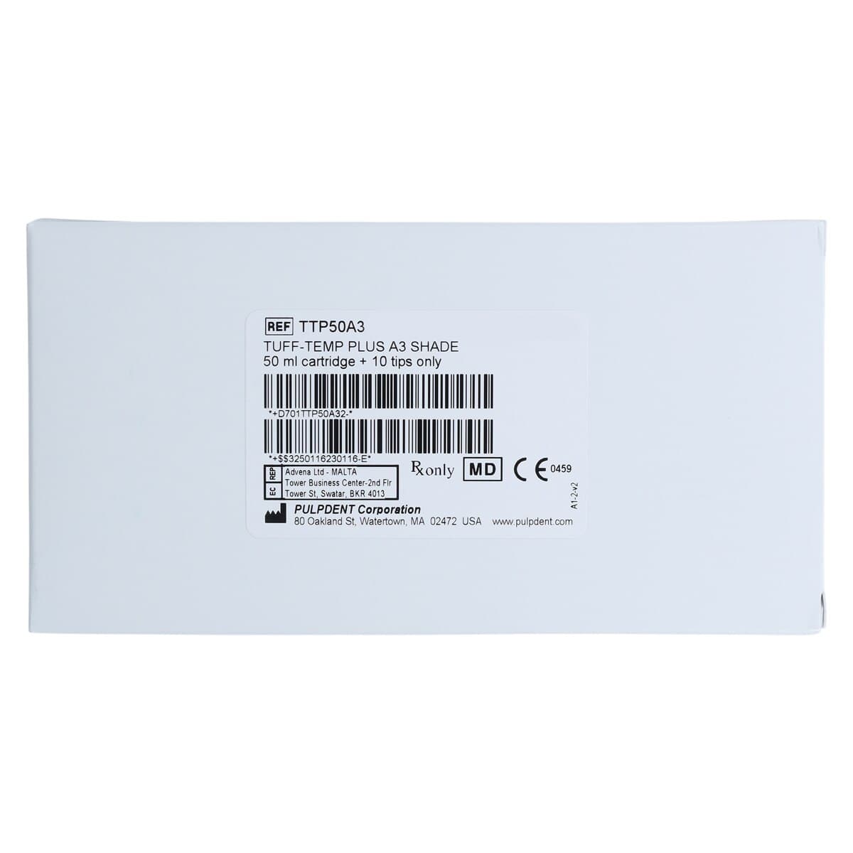 Pulpdent Tuff-Temp Plus Automix Cartridge Refill, Shade A3, 50mL, with 10 Mix Tips, TTP50A3 thumbnail 8
