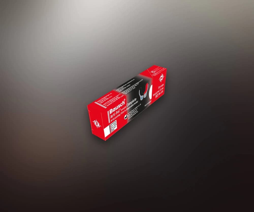 Arti-Fol Metallic Articulating Film, 12 Micron, Black/Red Double-Sided, 20/Pkg thumbnail 2