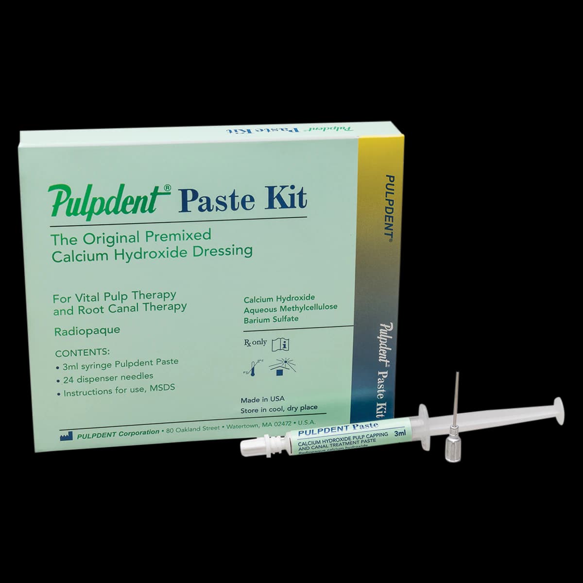 Pulpdent Paste Pulp Capping Syringe Kit, 3 mL Syringe + 24 Sterile 18-Gauge Blunt Needles, PSYK thumbnail 2