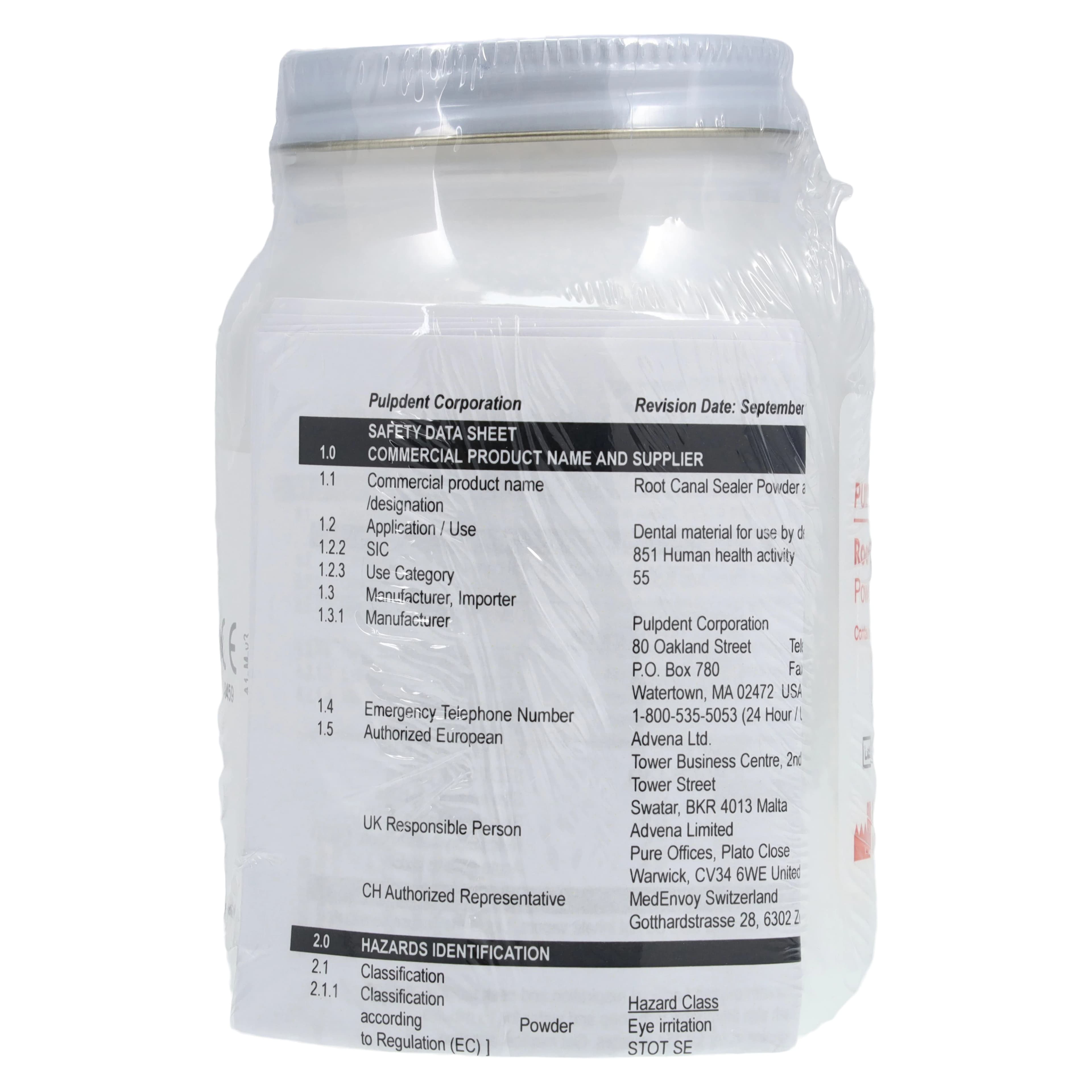 Pulpdent Root Canal Sealer Powder Refill, 4 oz (114 g), 1/Pk, RSP-4 thumbnail 2