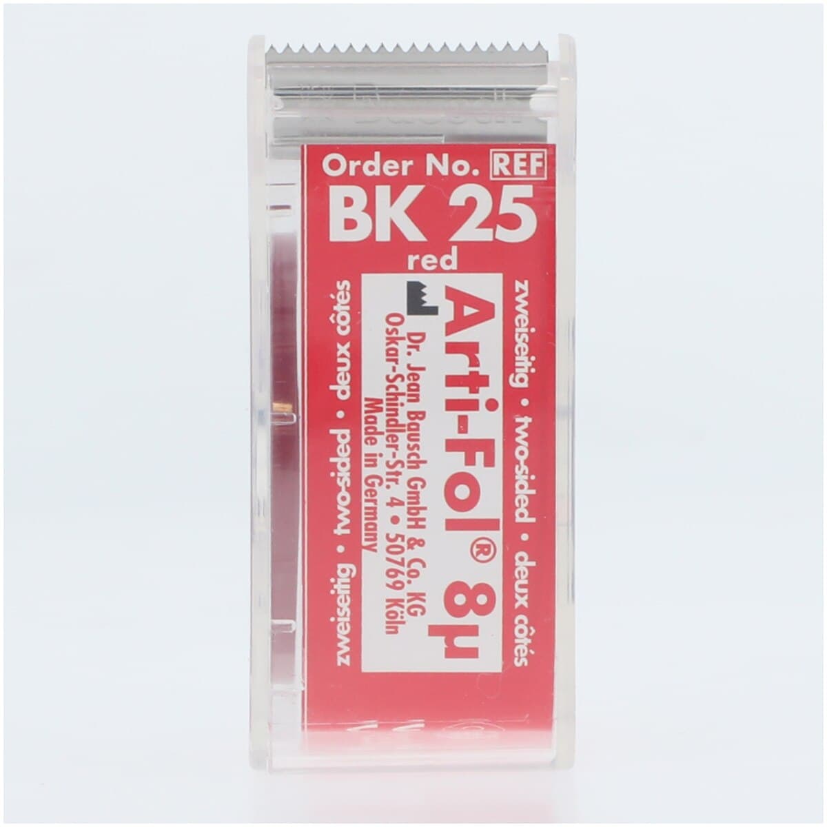 Arti-Fol II Ultra-Thin Two-Sided Articulating Film, 8 Microns, 22 mm x 20 m, Red/Red, 1 Roll/Pk, BK25 thumbnail 6