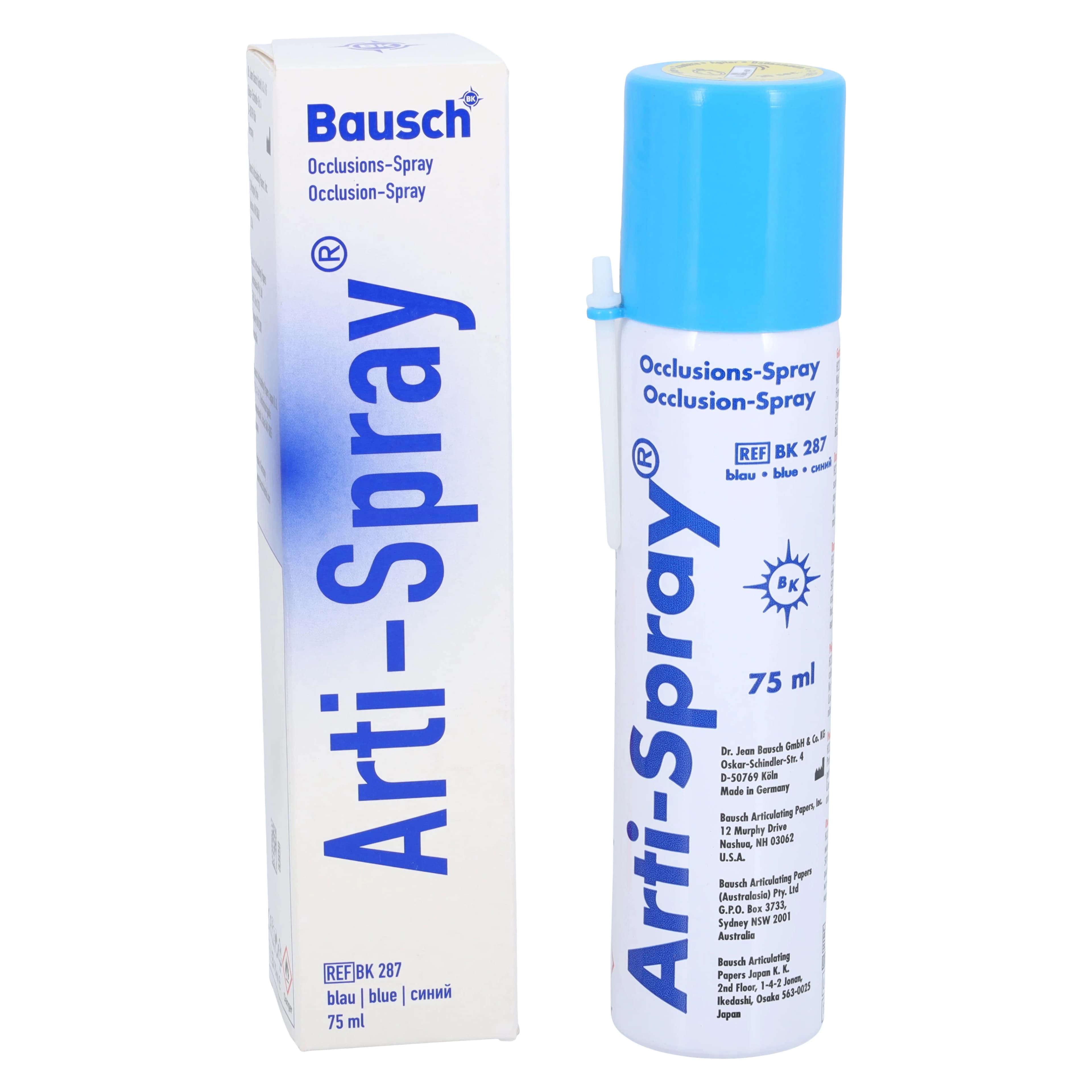 Bausch Arti-Spray Occlusion Spray, Blue, 75 mL Aerosol Can, BK 287 - Arti-Spray Occlusion-Spray - Image 1