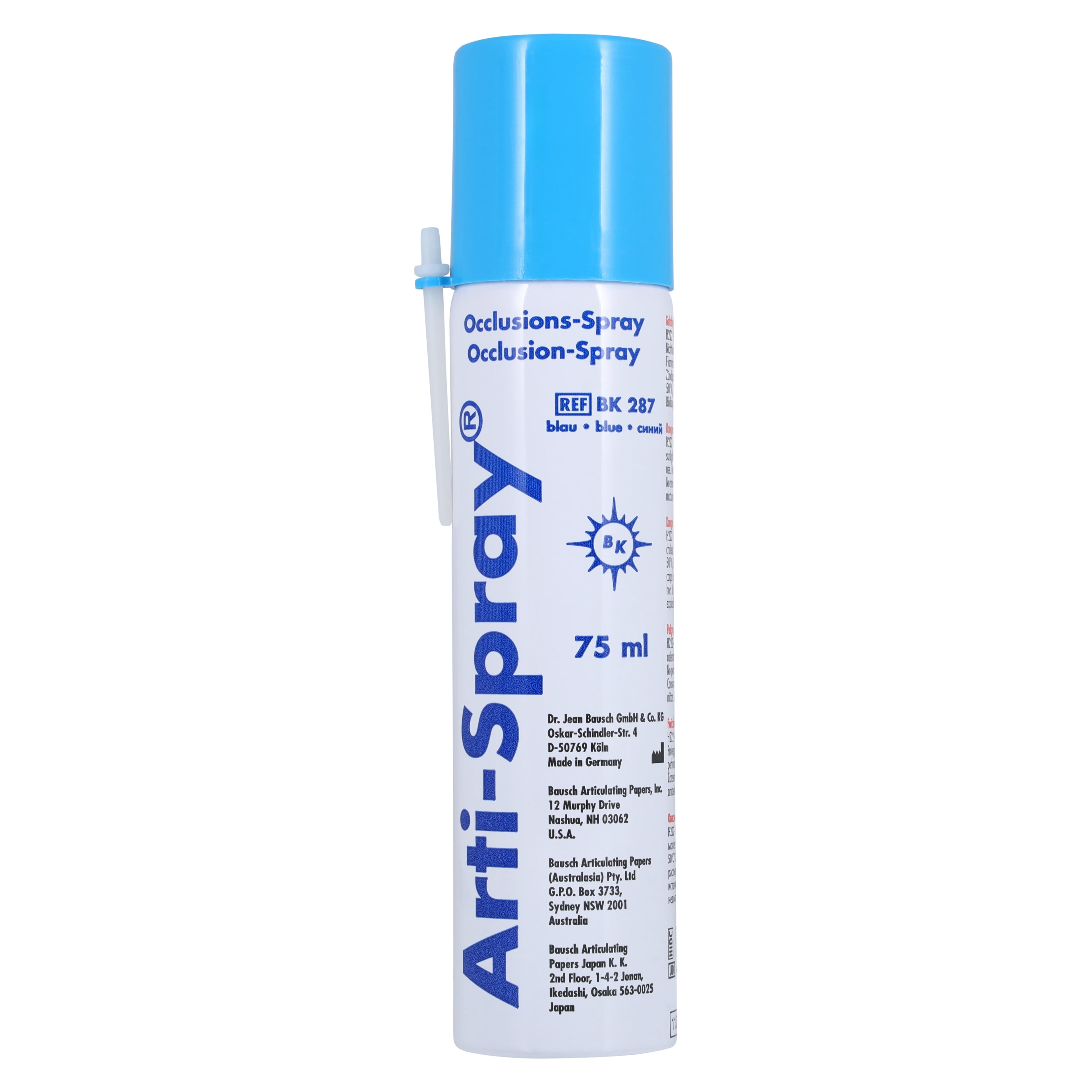 Bausch Arti-Spray Occlusion Spray, Blue, 75 mL Aerosol Can, BK 287 thumbnail 2