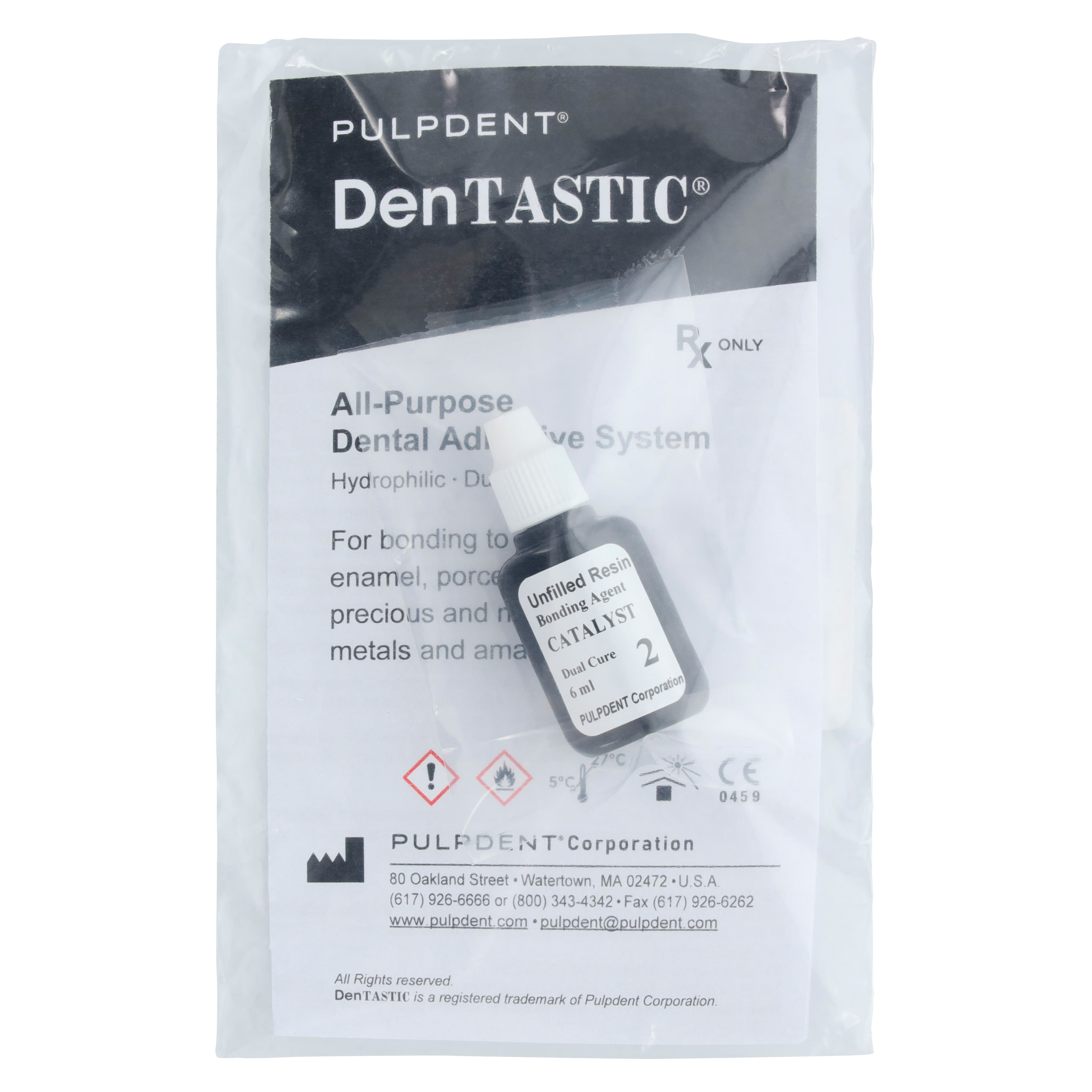 DenTASTIC All-Purpose Adhesive, Dual-Cure, Catalyst, Part 2, Unfilled Resin Bonding Agent, 6 ml/Bottle, 1/Pk, DASP-2 thumbnail 2