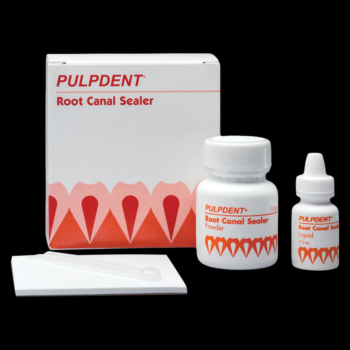 Pulpdent Root Canal Sealer Complete Kit, 15g Powder & 7.5ml Liquid with Mixing Pad and Scoop, RK thumbnail 2