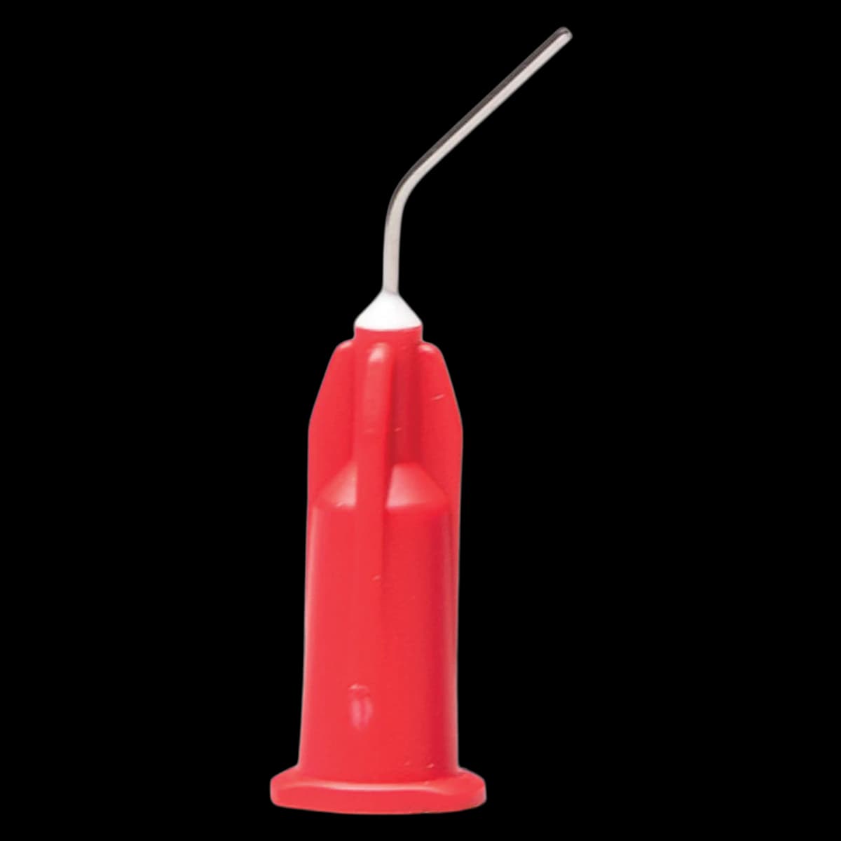 Pulpdent Pre-Bent Applicator Tips, 23 Gauge x 1/2", Red, Luer Lock, 100/Pk, 23R100 - Prebent Applicator Tips 23ga x 1/2" 100/Pk Red - Image 1