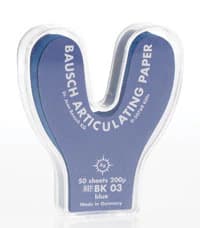 Arti-Check Micro-Thin Articulating Paper, Horseshoe, 200 microns, Blue, 50/Pk, BK03 - Arti-Check Micro-Thin Articulating Paper, Horseshoe, 200 microns, Blue, 50/Pk, BK03 - Image 1