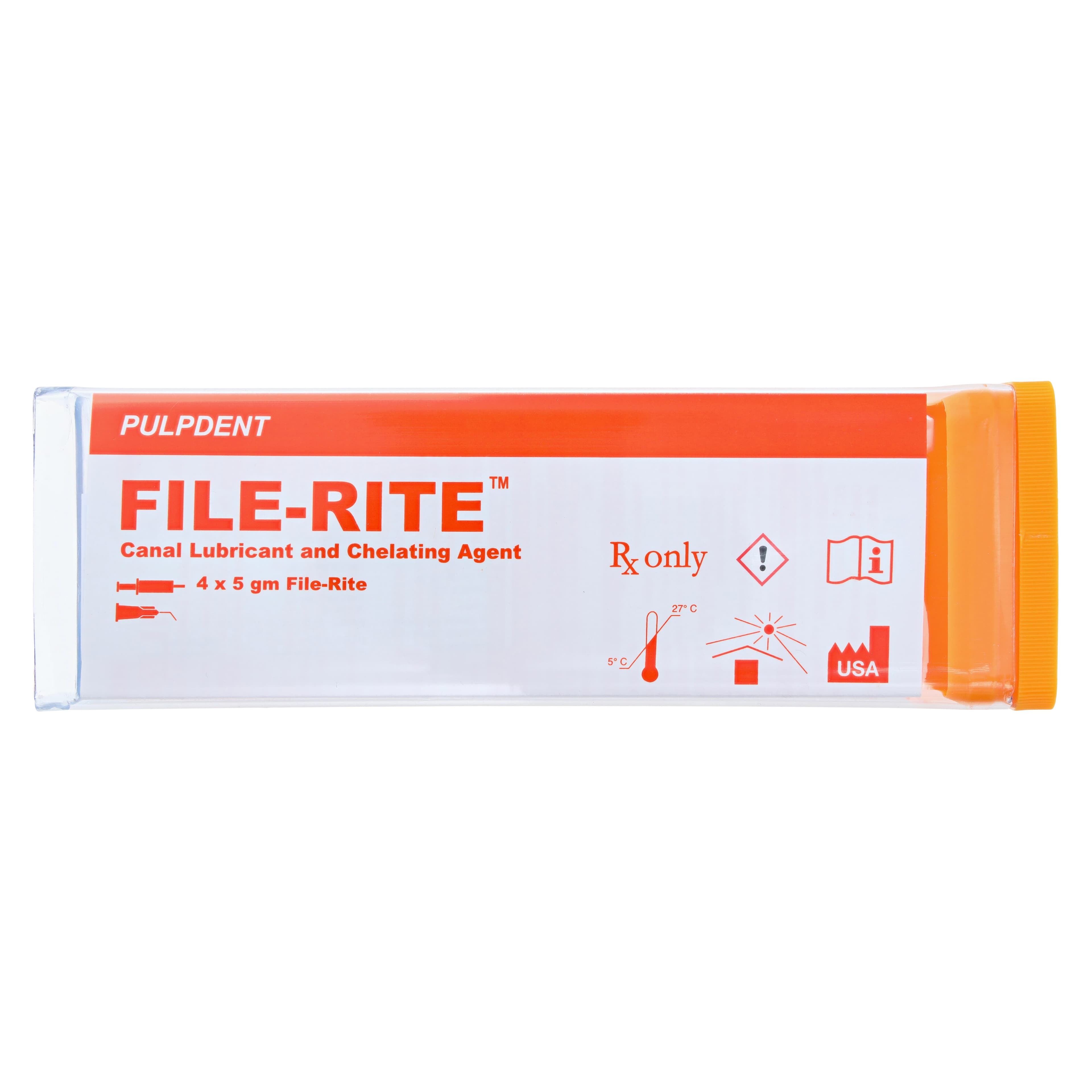 Pulpdent File-Rite™ 17% EDTA Canal Lubricant Kit, 4 x 5 g Syringes + 50 Applicator Tips thumbnail 9