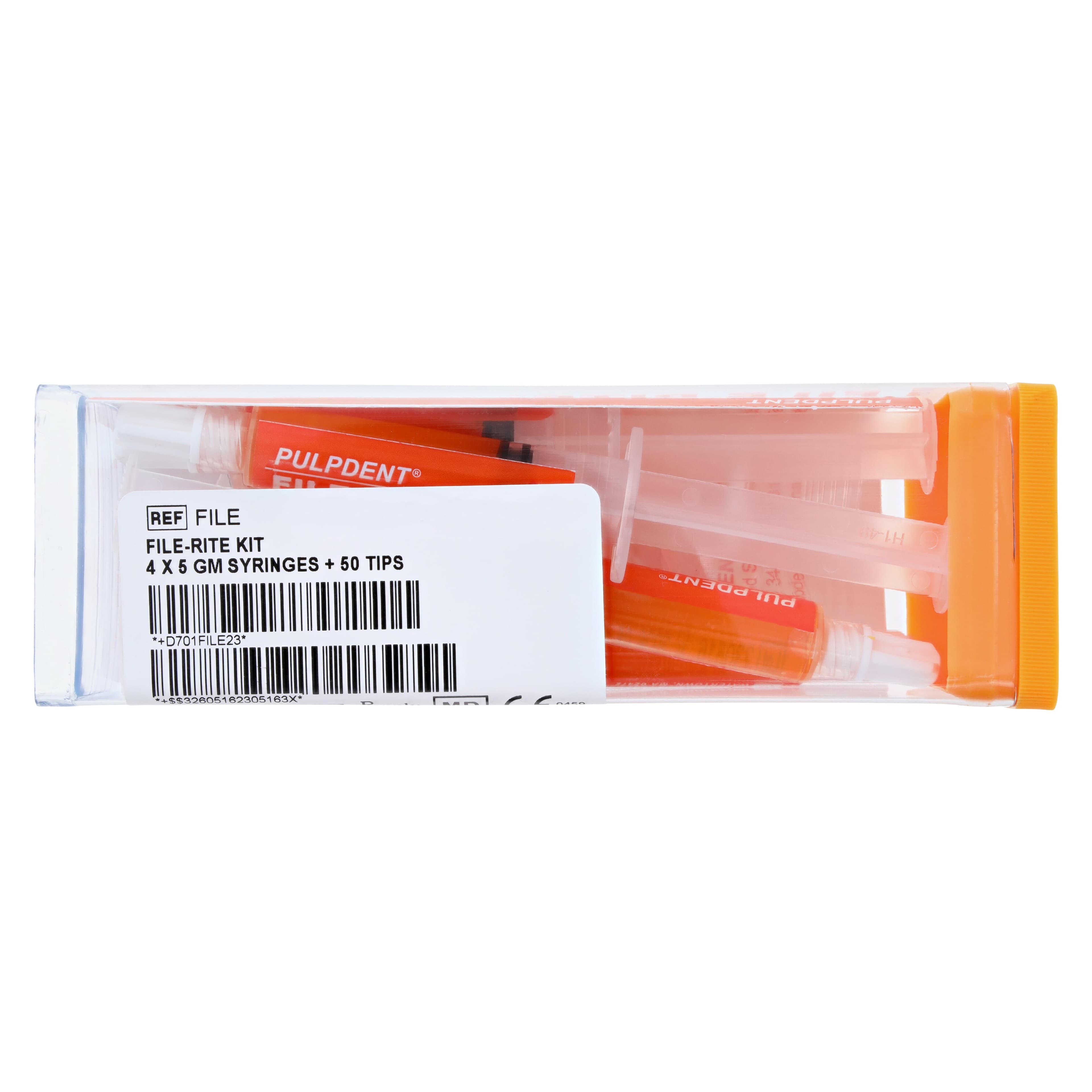Pulpdent File-Rite™ 17% EDTA Canal Lubricant Kit, 4 x 5 g Syringes + 50 Applicator Tips thumbnail 10