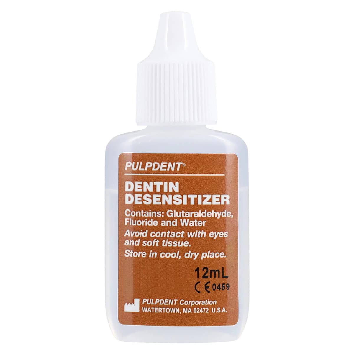 Pulpdent Dentin Desensitizer, 5% Glutaraldehyde with Fluoride, 12 mL Bottle, DES thumbnail 3