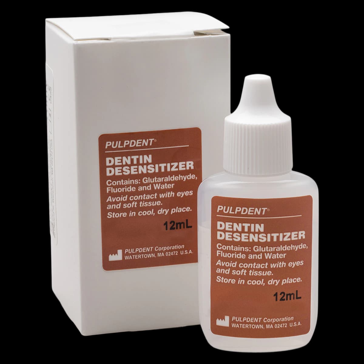 Pulpdent Dentin Desensitizer, 5% Glutaraldehyde with Fluoride, 12 mL Bottle, DES thumbnail 2