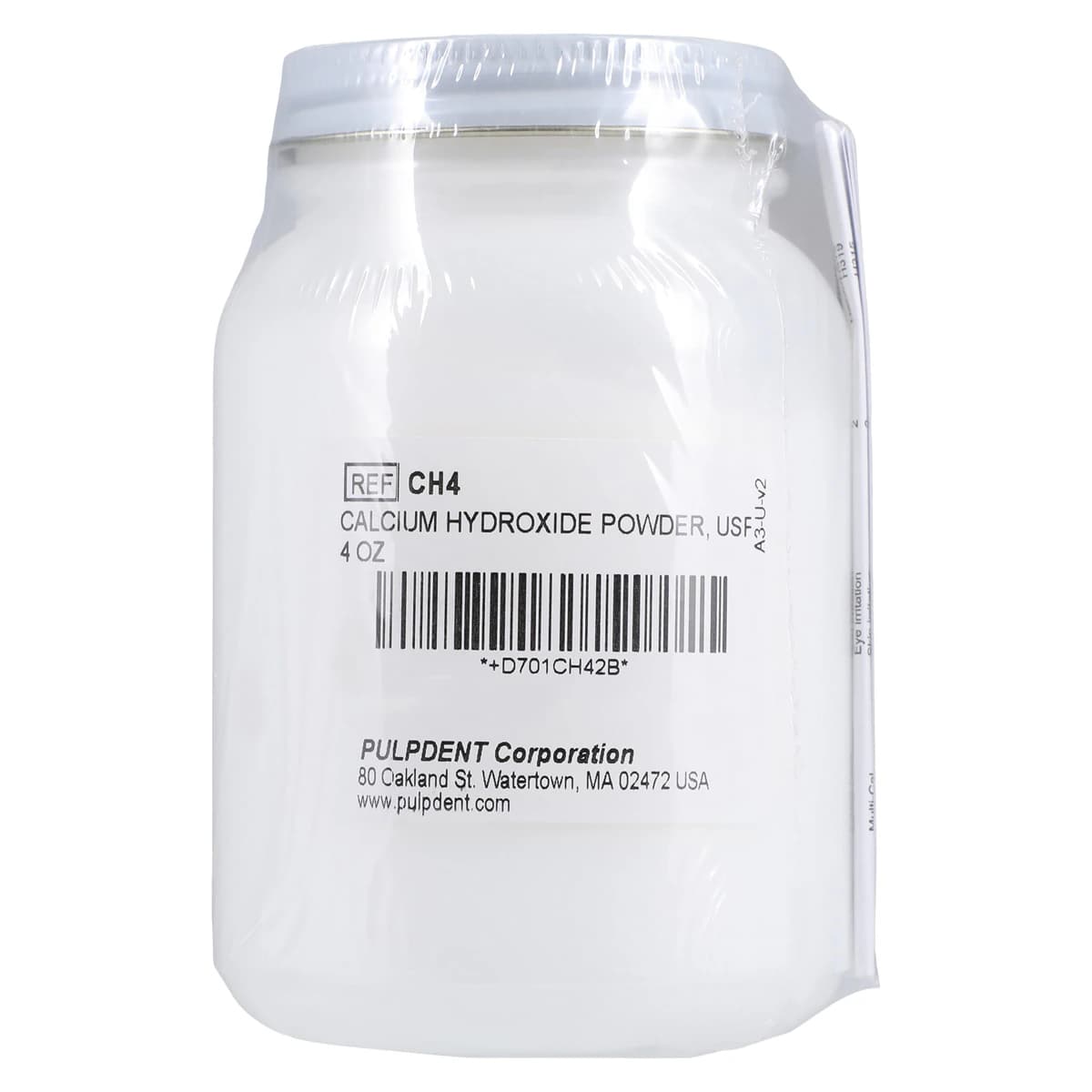 Pulpdent Calcium Hydroxide Powder USP, 4 oz, CH4 - Calcium Hydroxide Powder 4oz - Image 1