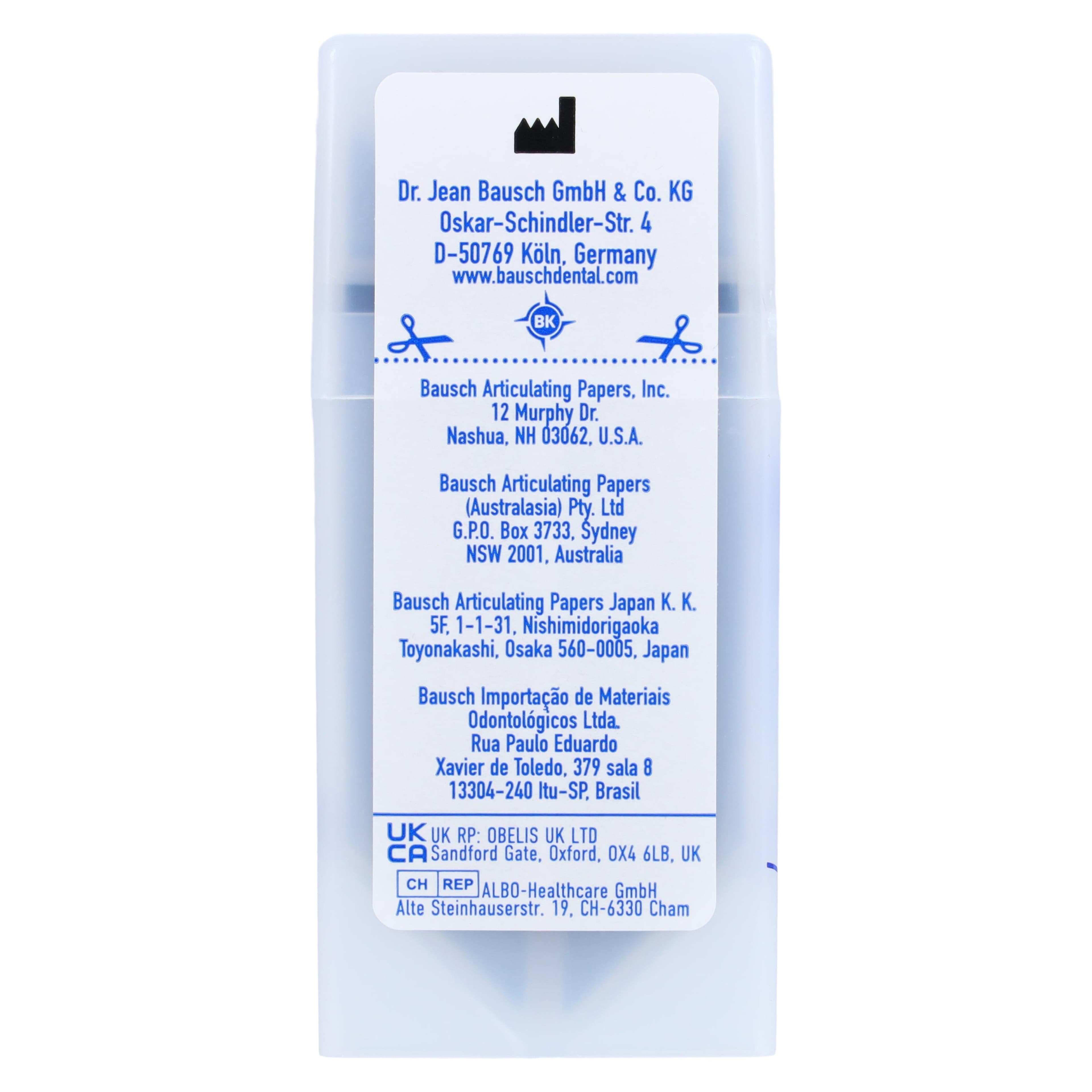 Bausch Progress 100 Articulating Paper, 100 Micron, Blue, Plastic Dispenser, 300 Strips, BK-51 thumbnail 3