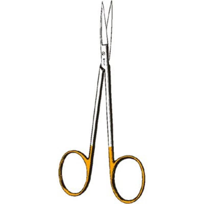 Sklar Edge Tungsten Carbide Iris Scissors, Curved, 4-1/2" (11.4 cm), Non-Sterile, Reusable, Each - Scissor Iris - Image 1