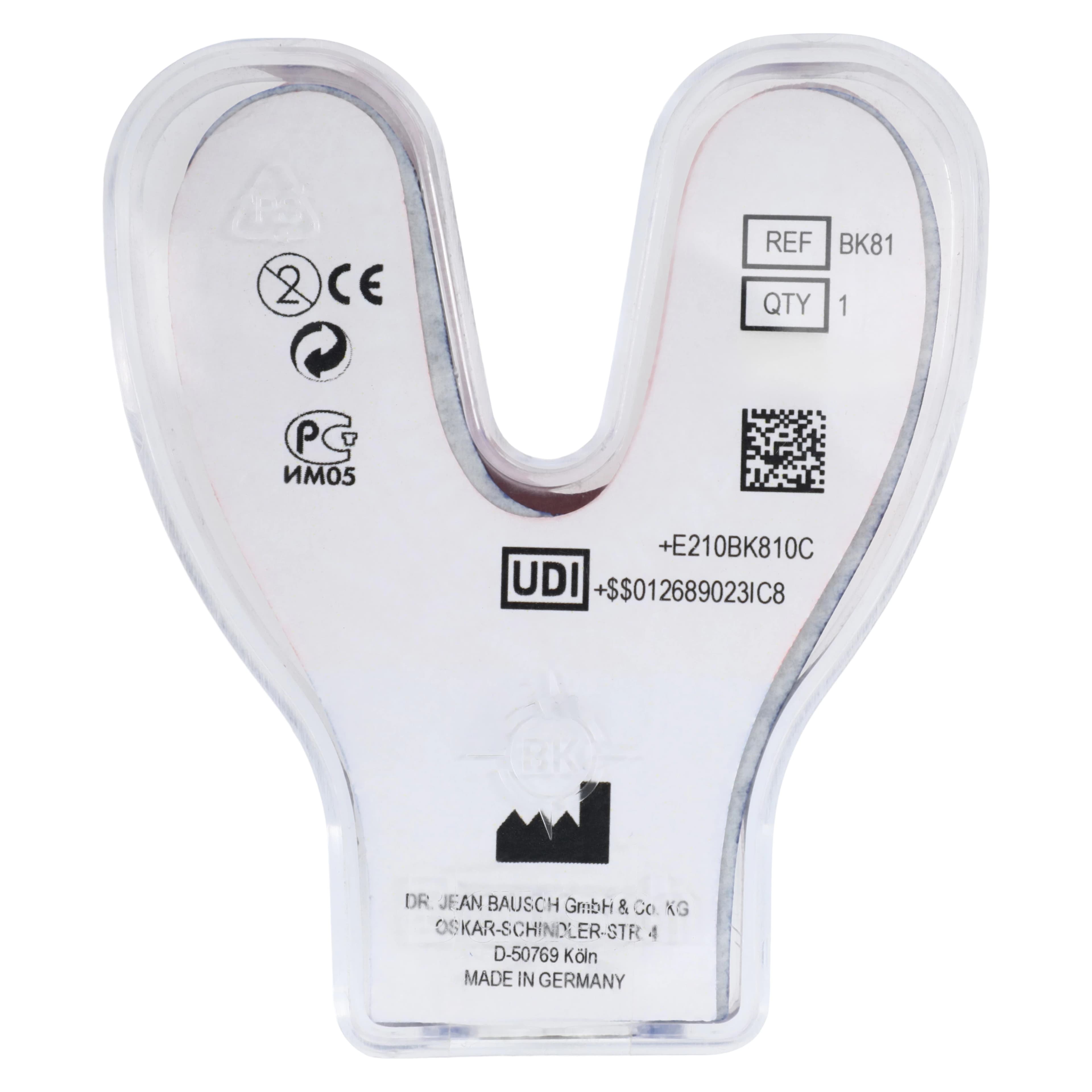 Bausch Arti-Check Micro-Thin Articulating Paper, Horseshoe, 40 Microns, Blue/Red, 150 Sheets, BK-81 thumbnail 4