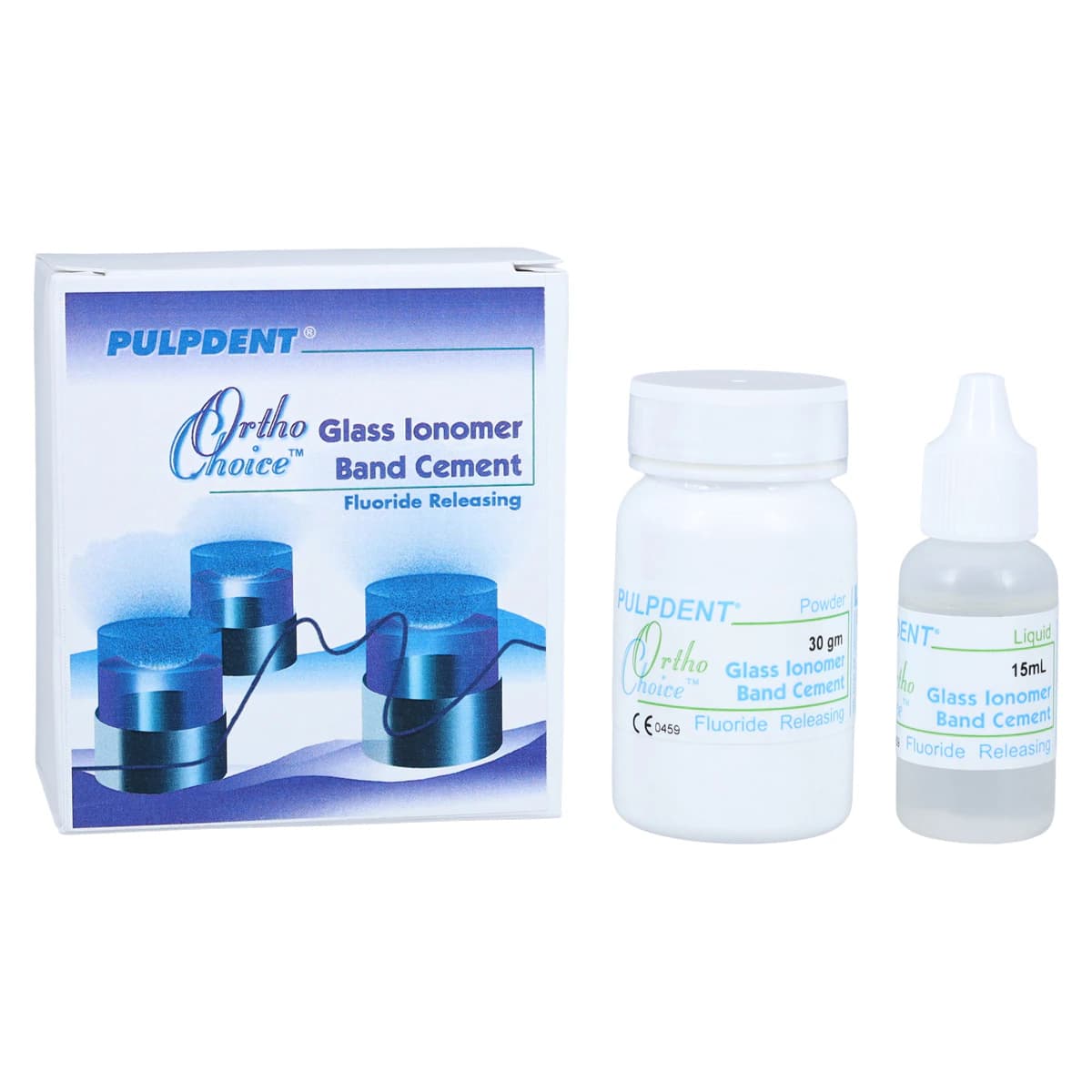 Ortho-Choice Glass Ionomer Band Cement Kit, 30g Powder / 15mL Liquid, OCGI thumbnail 2