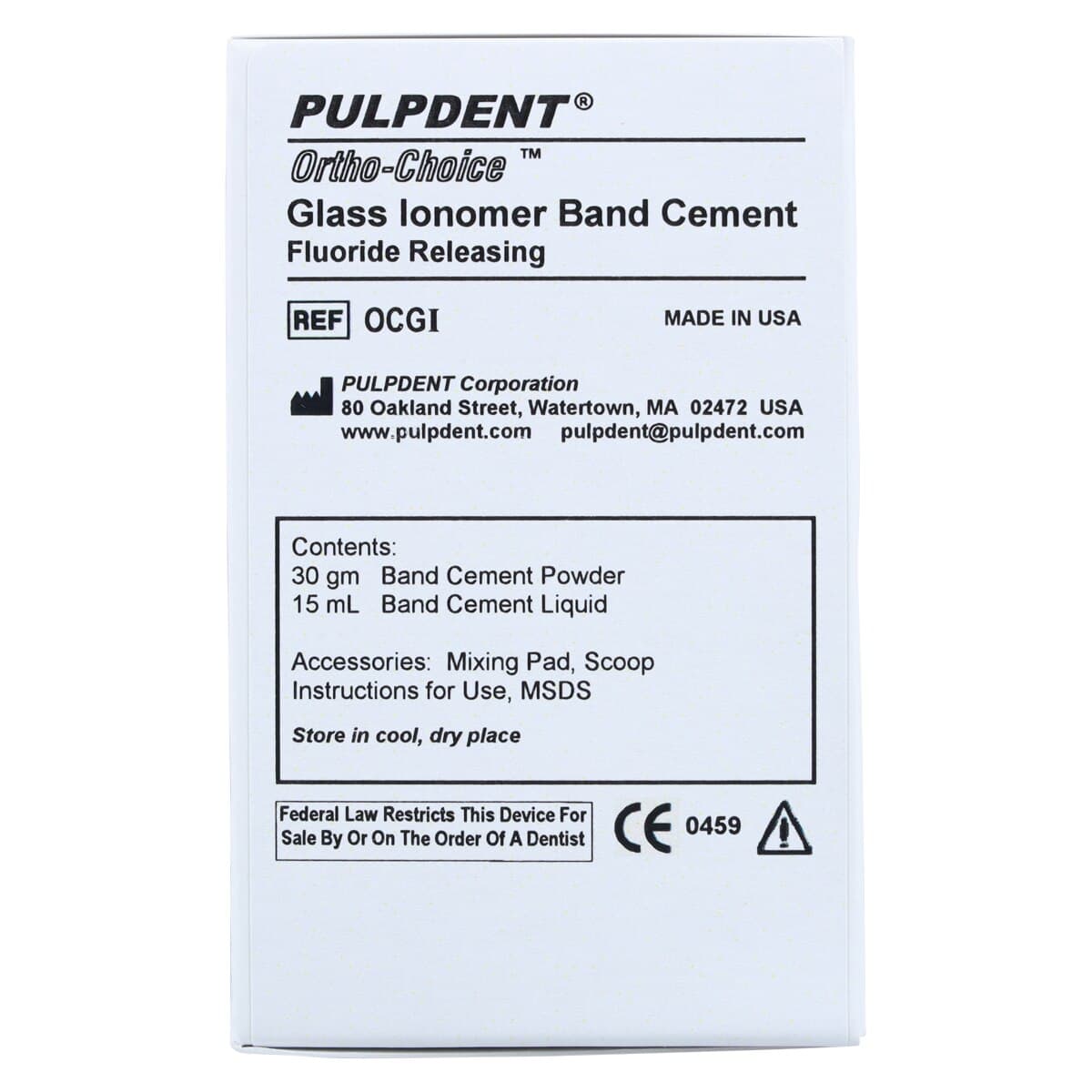Ortho-Choice Glass Ionomer Band Cement Kit, 30g Powder / 15mL Liquid, OCGI thumbnail 7