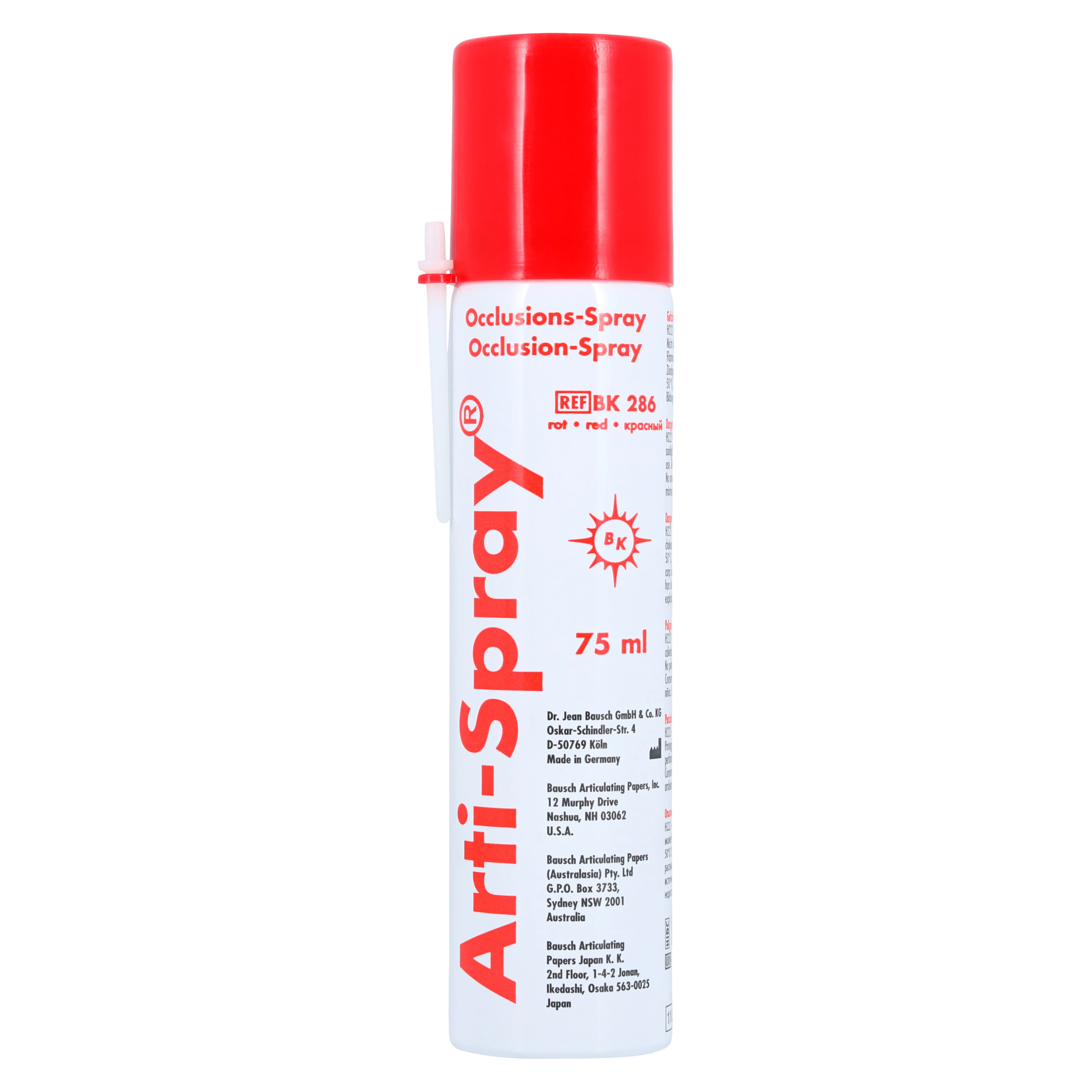 Bausch Arti-Spray Occlusion Spray, Red, 75 mL Aerosol Can, BK 286 thumbnail 2