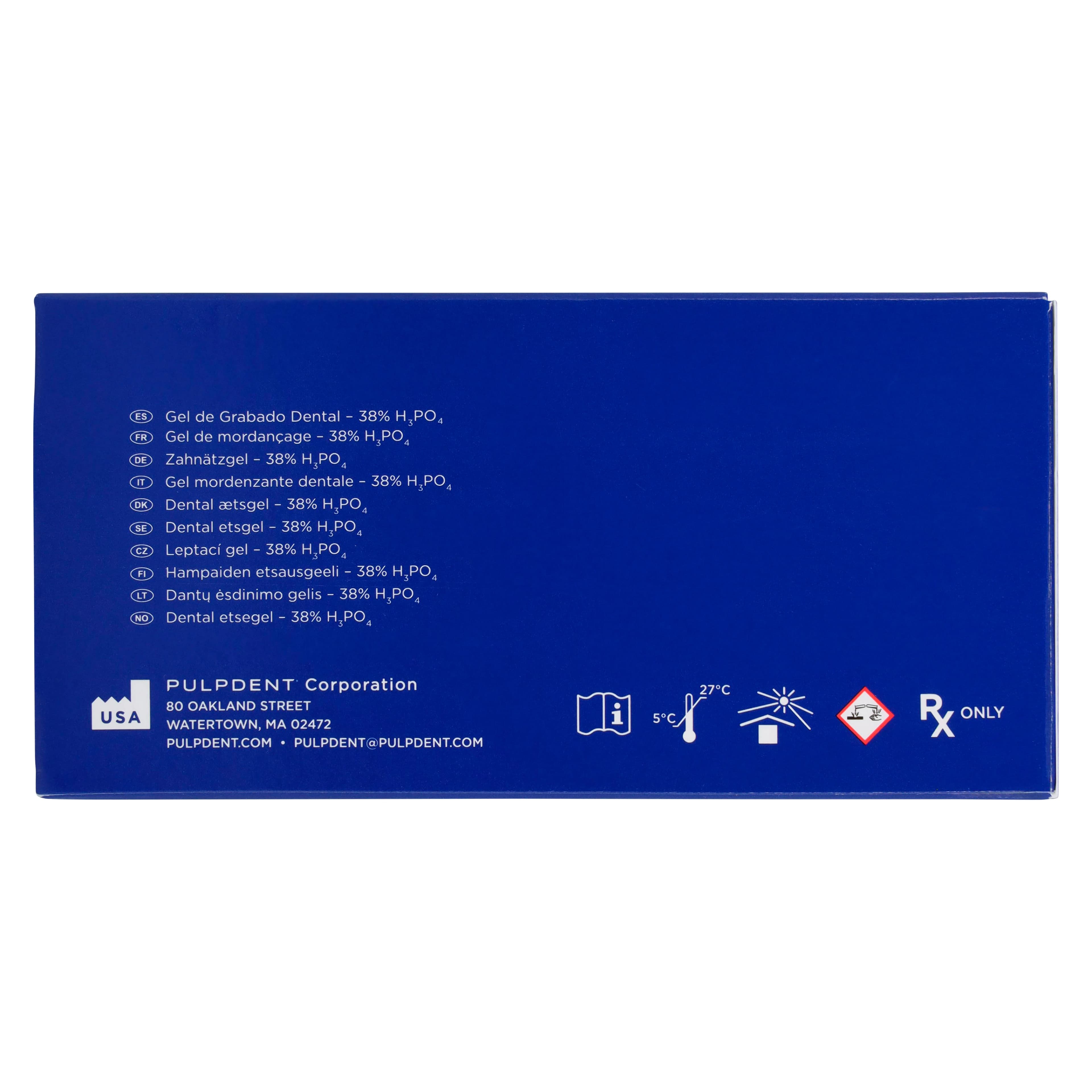 Pulpdent Etch-Rite Dental Etching Gel, 38% Phosphoric Acid, Thixotropic, Blue, 1.2 mL Syringe, Bulk Pack of 24, ET-24 thumbnail 7
