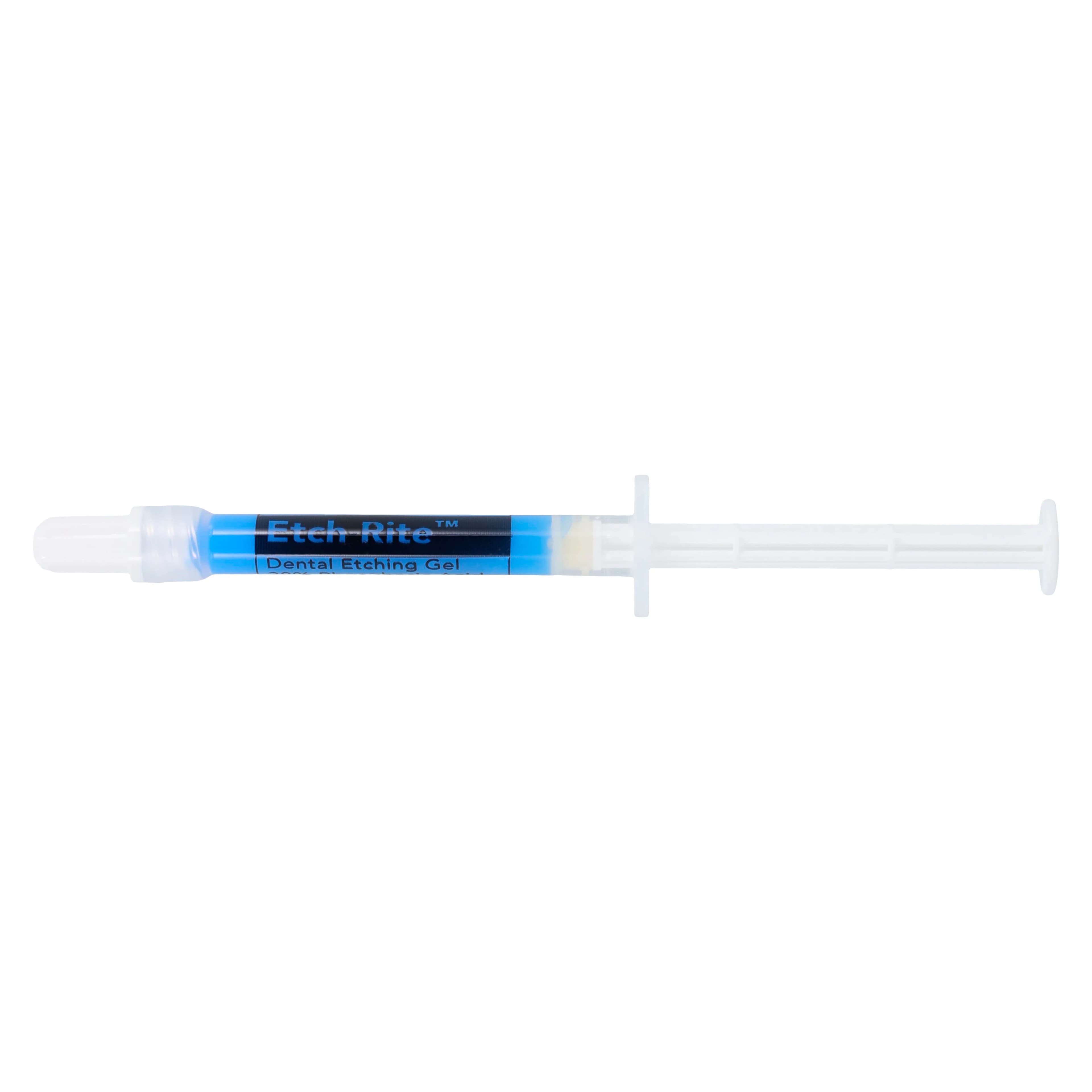 Pulpdent Etch-Rite Dental Etching Gel, 38% Phosphoric Acid, Thixotropic, Blue, 1.2 mL Syringe, Bulk Pack of 24, ET-24 thumbnail 2