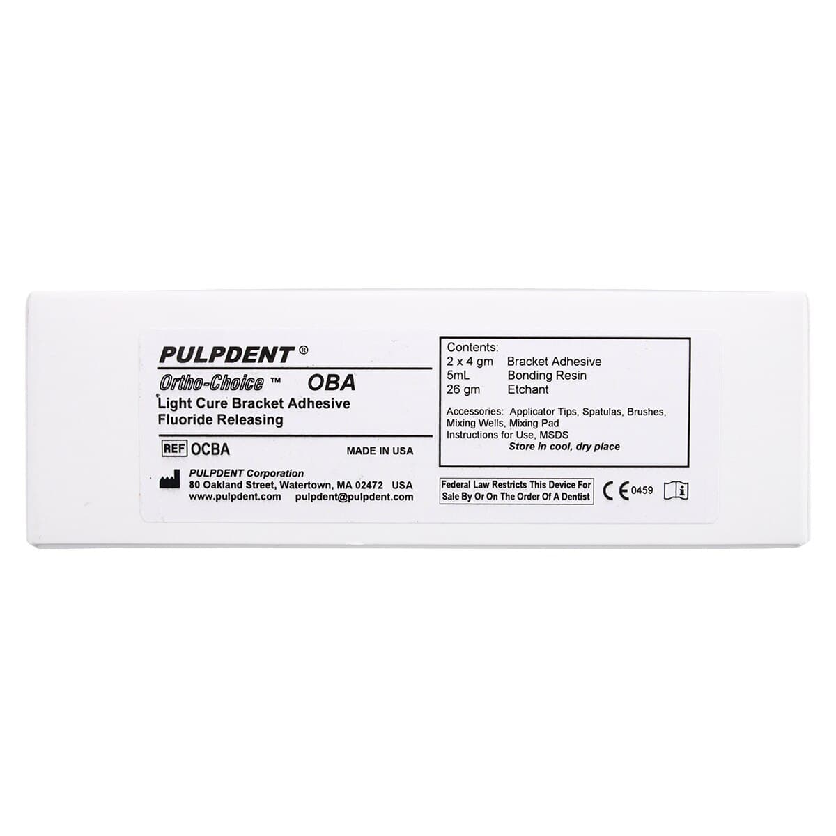 Ortho-Choice OBA Orthodontic Bracket Adhesive, Light-Cure, Syringe Kit, 4 g, 2/Pk, OCBA thumbnail 17