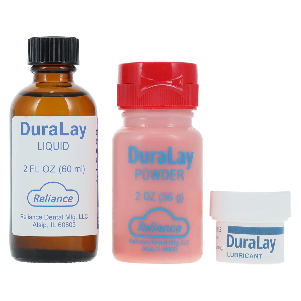 DuraLay Inlay Resin Combo Kit, Powder and Liquid, 2 oz, Red thumbnail 2