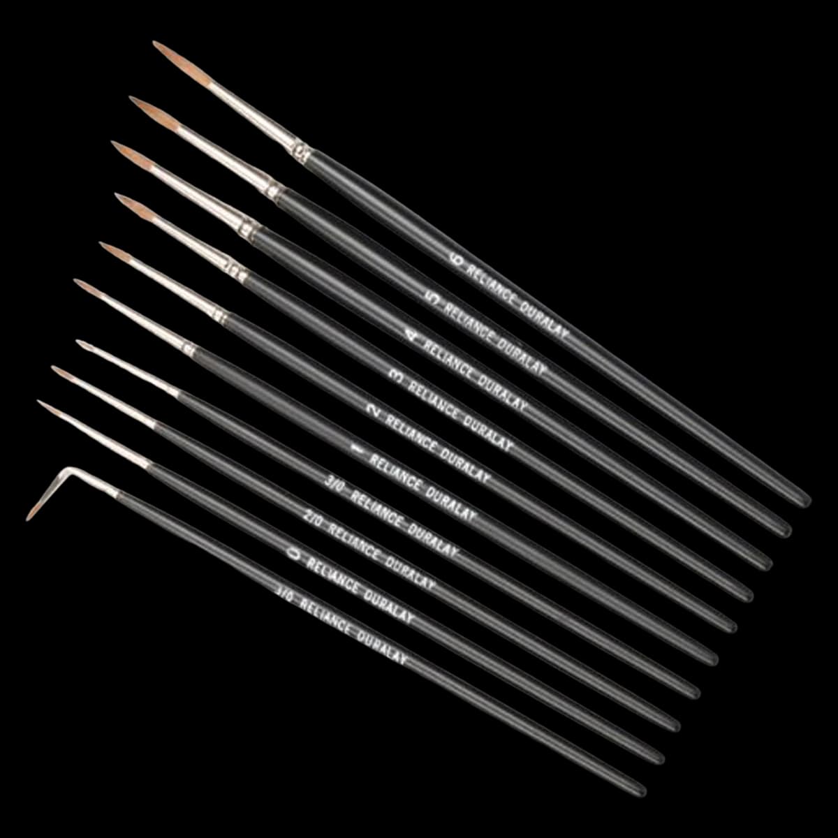 Reliance Dental DuraLay Ceramist Red Sable Brush, Size #2, Straight - Sable Brush Red #2 - Image 1