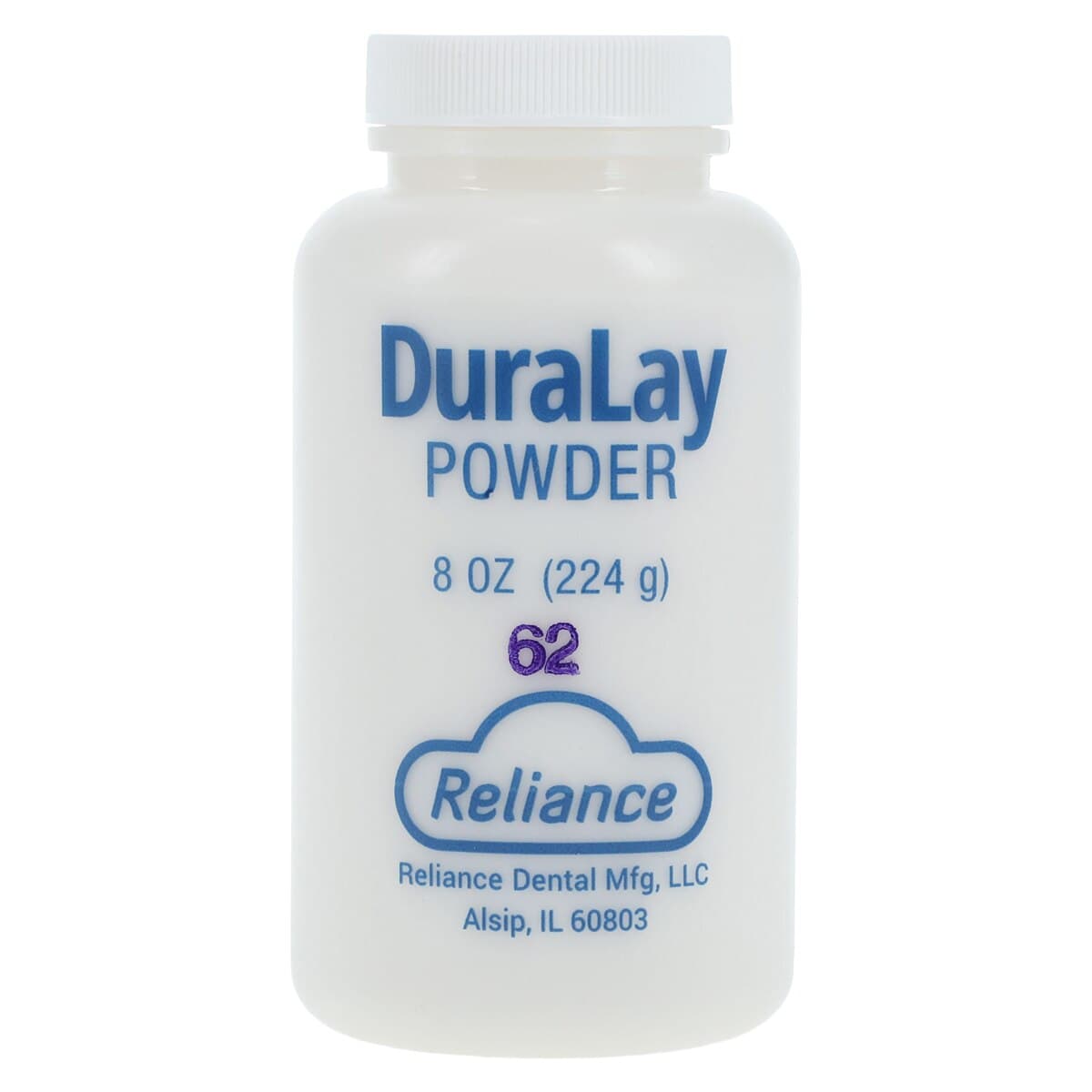 Duralay Temporary Crown & Bridge Pattern Resin Powder, Shade 62 (A2), 8 oz Bottle, 2508-62 thumbnail 3