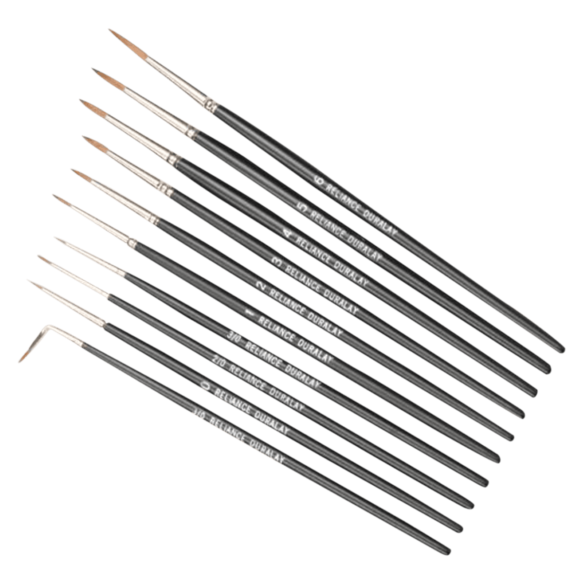 Reliance DuraLay Red Sable Brush, Size #0, Straight, 2918-0 - Sable Brush Red #0 - Image 1