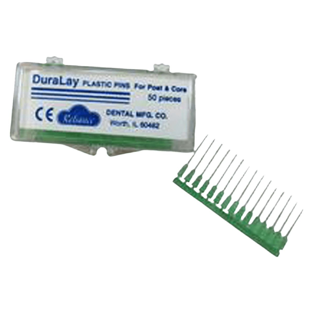 DuraLay Plastic Pins for Post and Core, Serrated, Tapered, Burnout, 50/Box, 2301 thumbnail 2
