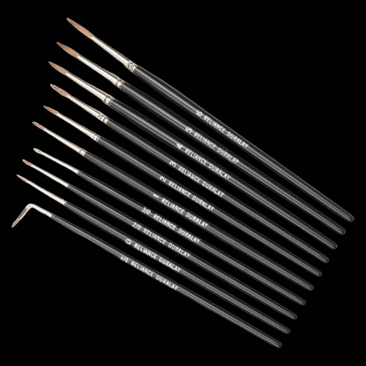 Reliance Dental DuraLay Sable Brush, Red, Size #000, Straight - Sable Brush Red #000 - Image 1