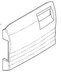 Midmark M11 Door Cover, New Style - M11 Door Cover/New Style - Image 1