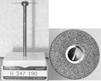 Horico Diaflex Diamond Disc, Single Sided, HP, 19 mm Diameter, 0.2 mm Thickness, Medium Grit, Safe Inside, #347-190 - Horico® Diamond Disks – Diaflex® - Diaflex® – 347-190, HP, 0.2 mm Thickness, Safe Inside - Image 1