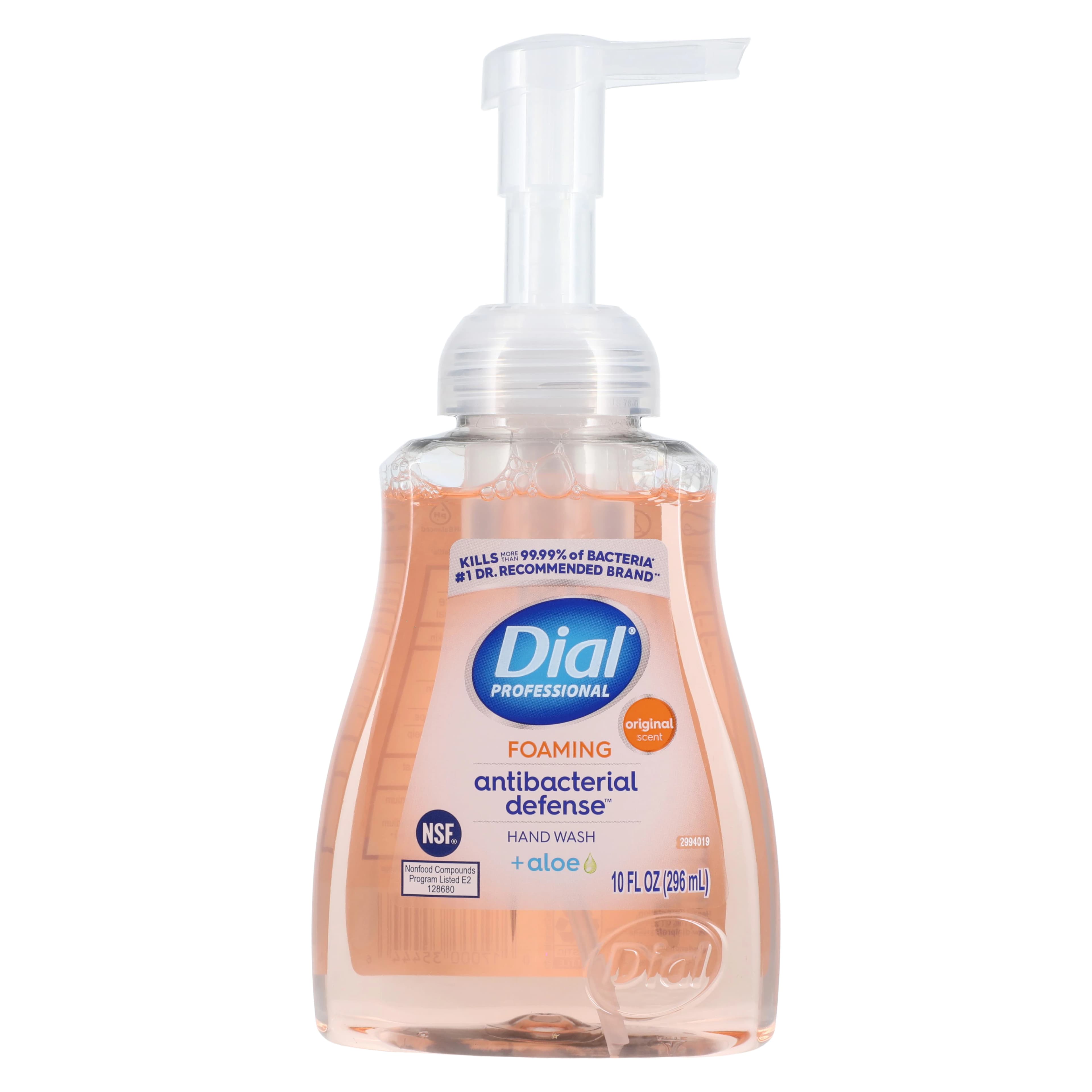 Dial Professional Antibacterial Defense Original Foaming Hand Wash, 10 oz Pump, 8/Case thumbnail 2
