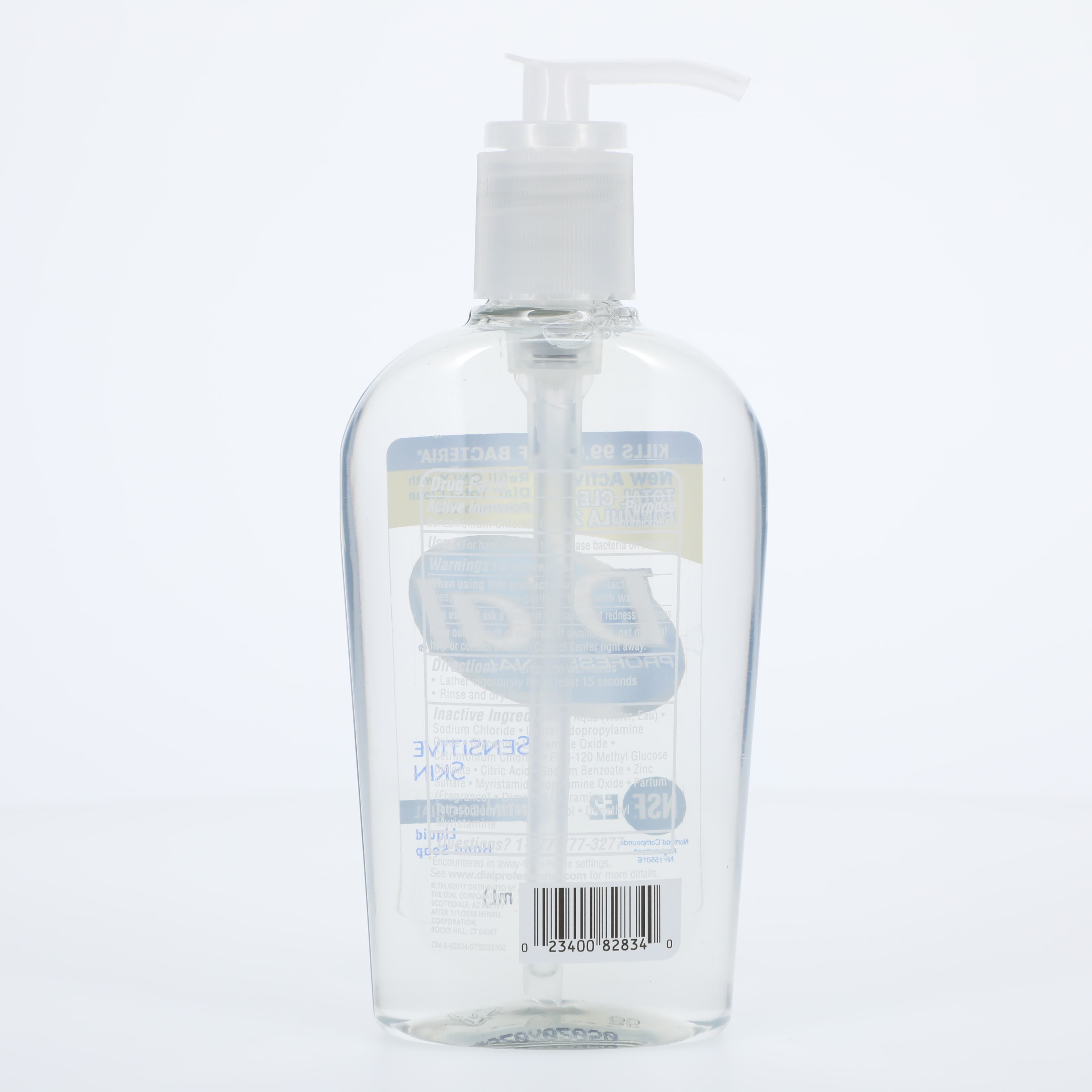 Dial Sensitive Skin Decor Antibacterial Liquid Soap, 7.5 oz Pump Bottle, Citrus thumbnail 2