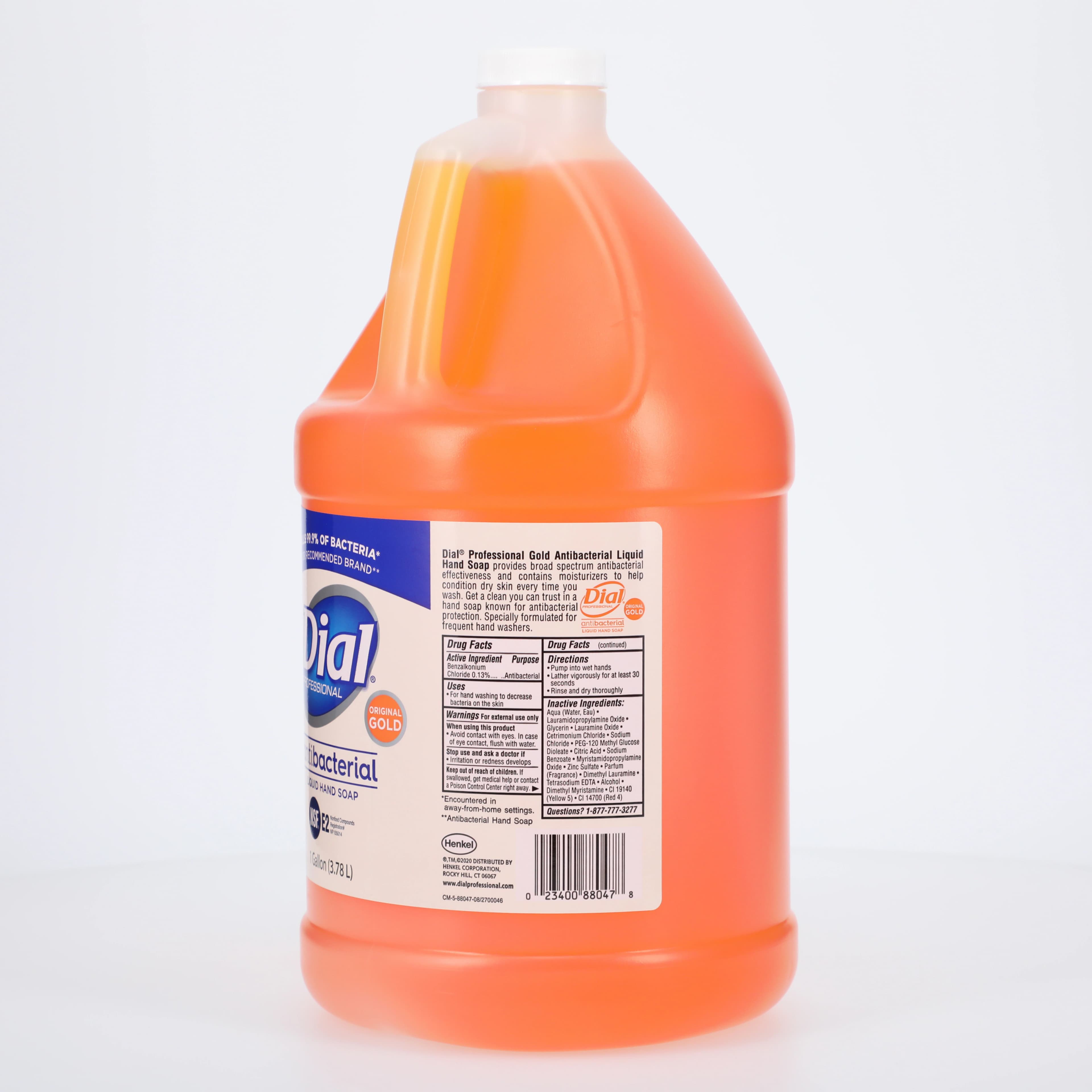 Dial Gold Antimicrobial Liquid Hand Soap, 1 Gallon Refill, 88047 thumbnail 2